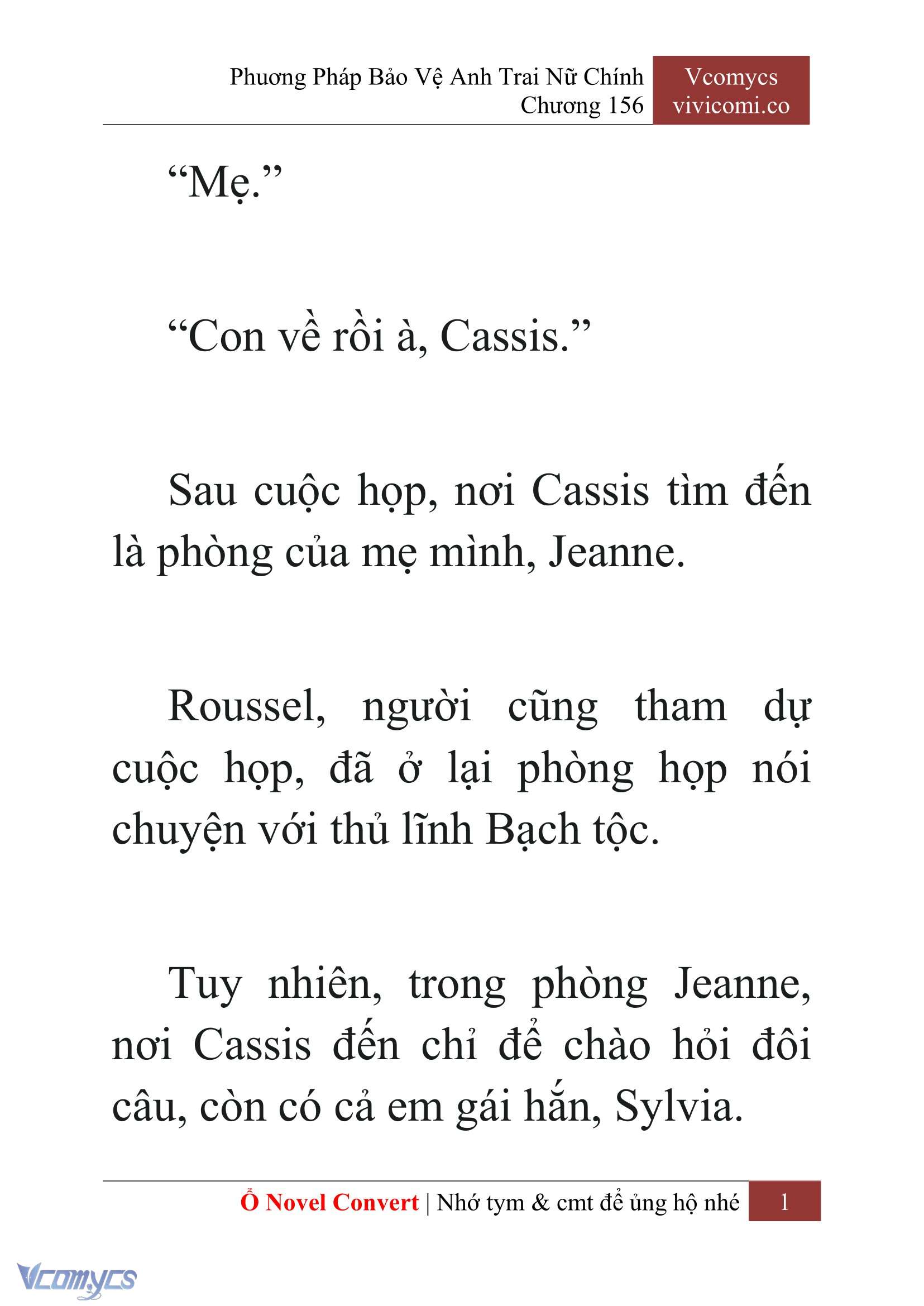 [Novel] Phương Pháp Bảo Vệ Anh Trai Nữ Chính Chap 156 - Trang 2