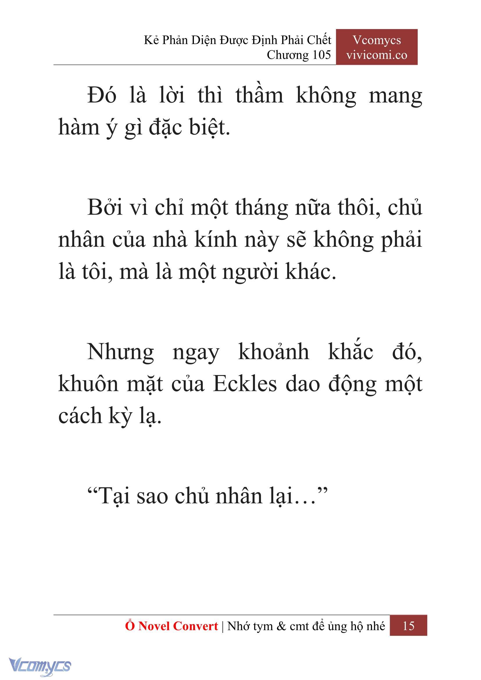 [Novel] Kẻ Phản Diện Được Định Phải Chết Chap 105 - Next Chap 106