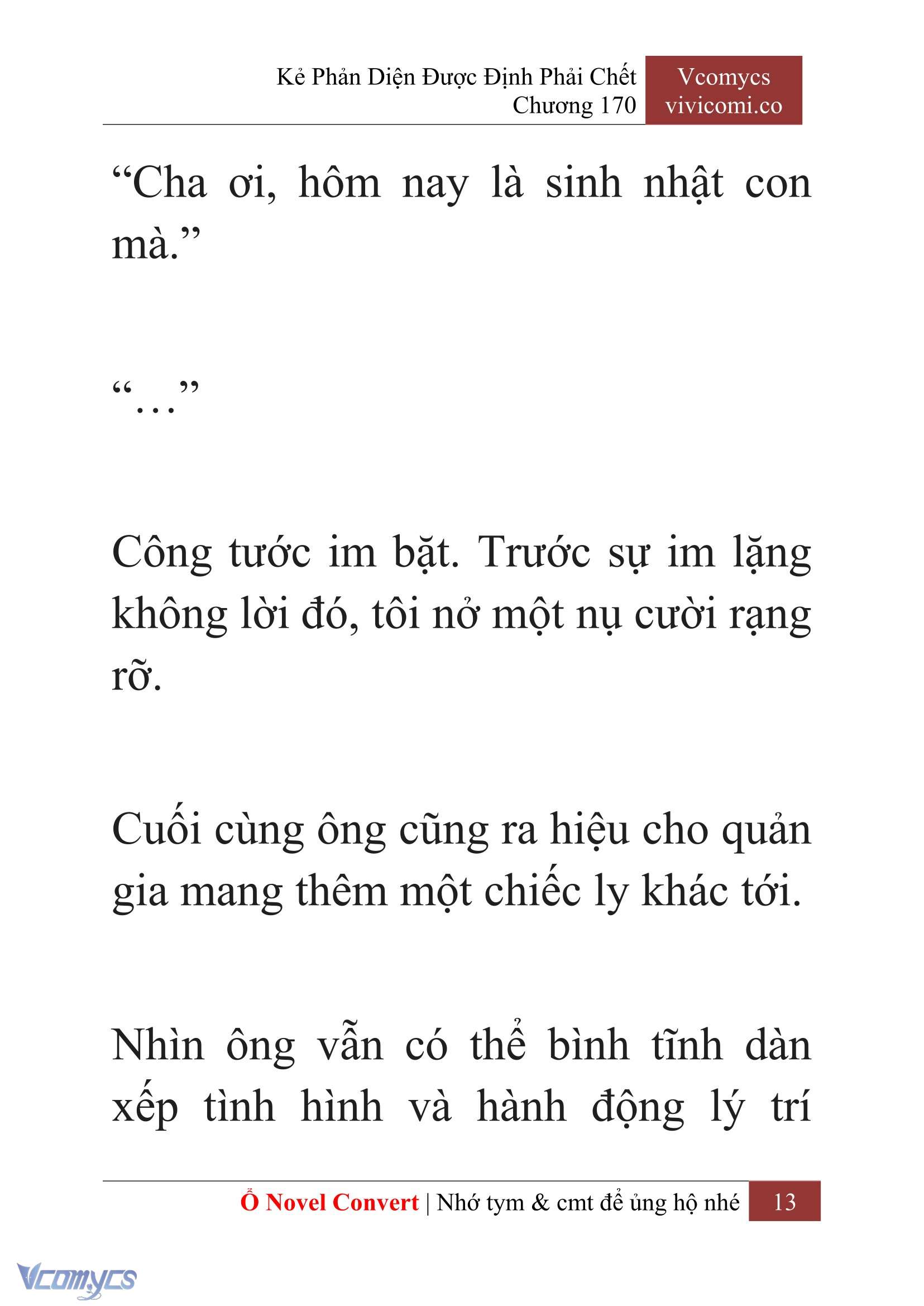 [Novel] Kẻ Phản Diện Được Định Phải Chết Chap 170 - Trang 2