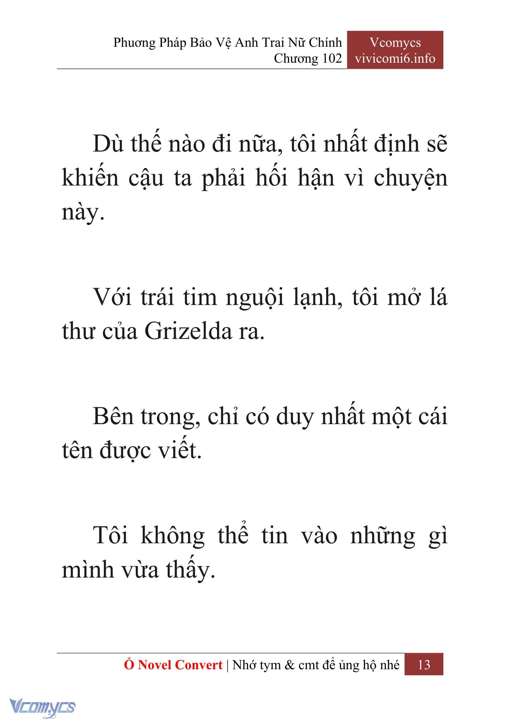 [Novel] Phương Pháp Bảo Vệ Anh Trai Nữ Chính Chap 102 - Trang 2