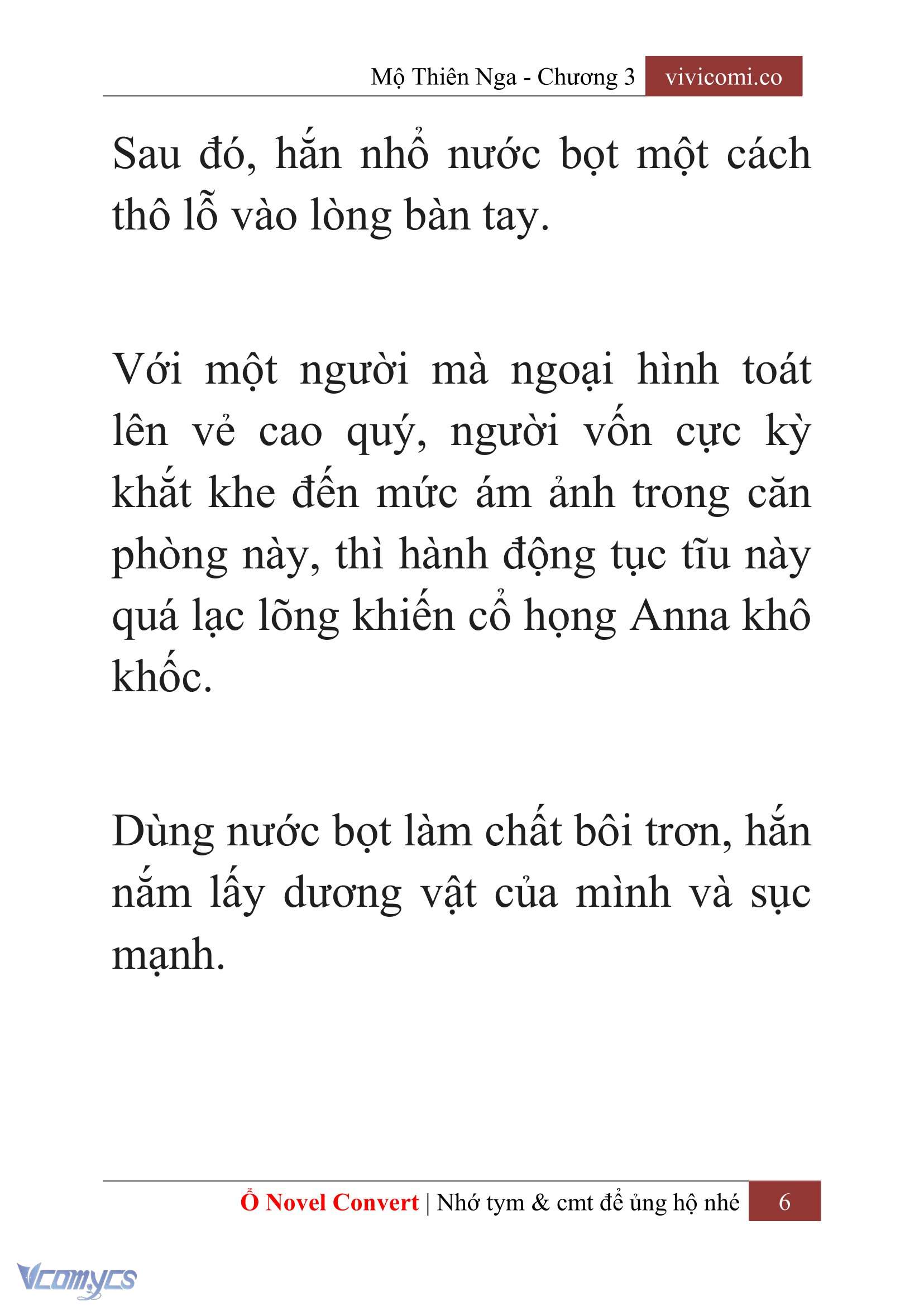 [Novel] Mộ Thiên Nga Chap 3 - Trang 2