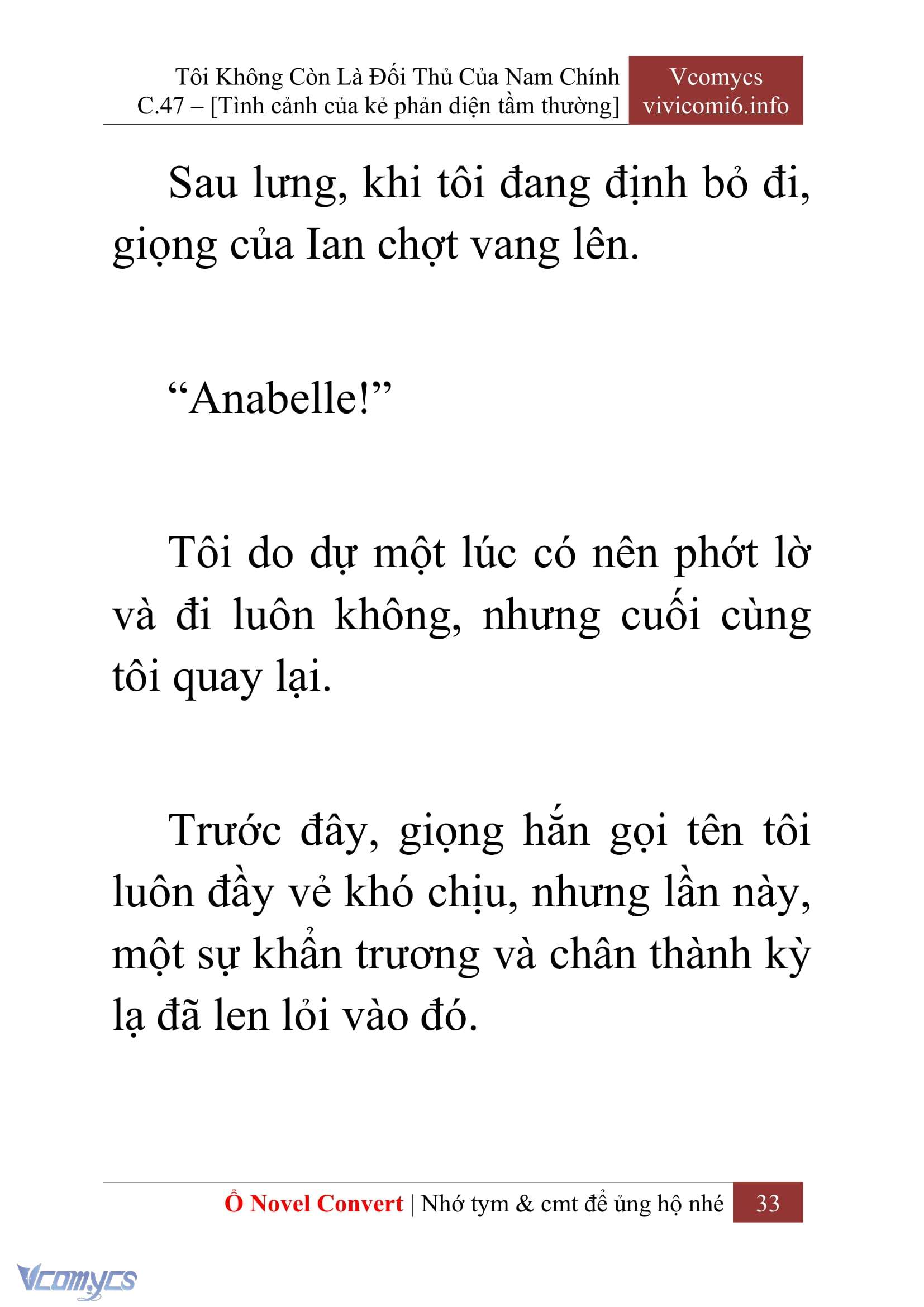 [Novel] Tôi Không Còn Là Đối Thủ Của Nam Chính Chap 47 - Trang 2