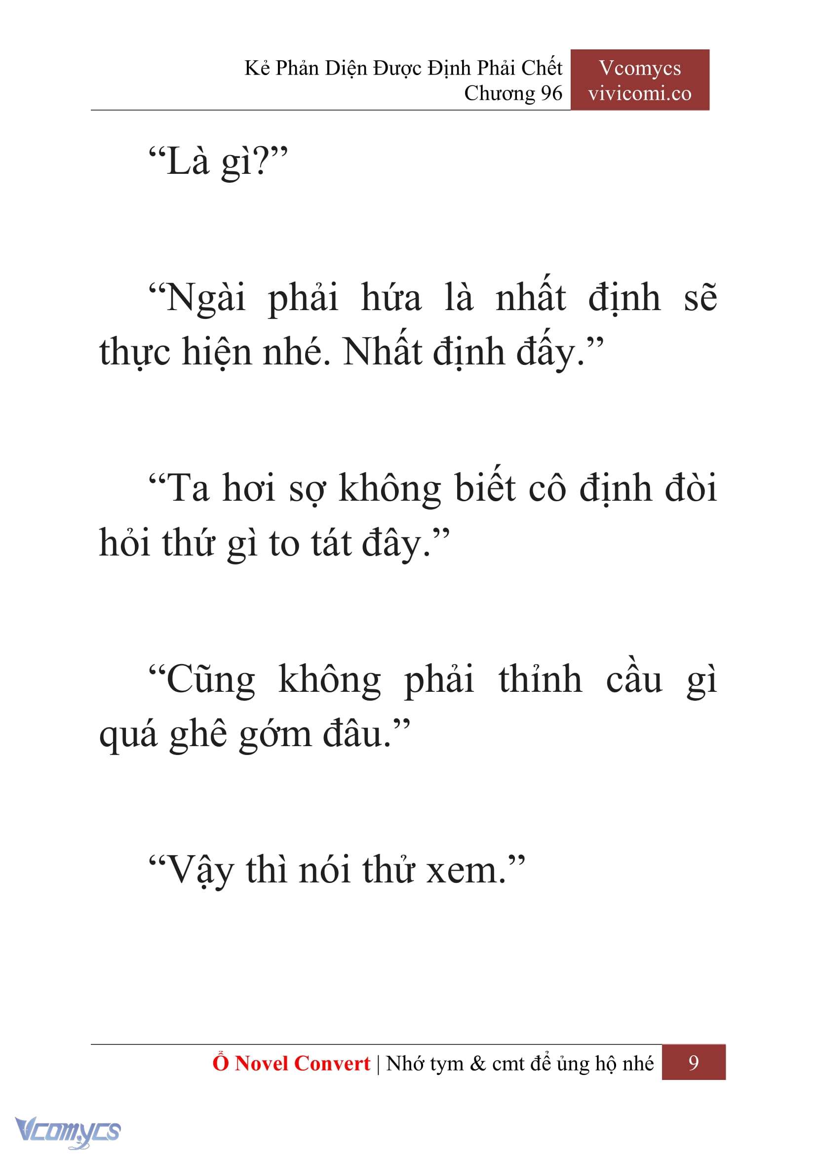 [Novel] Kẻ Phản Diện Được Định Phải Chết Chap 96 - Trang 2