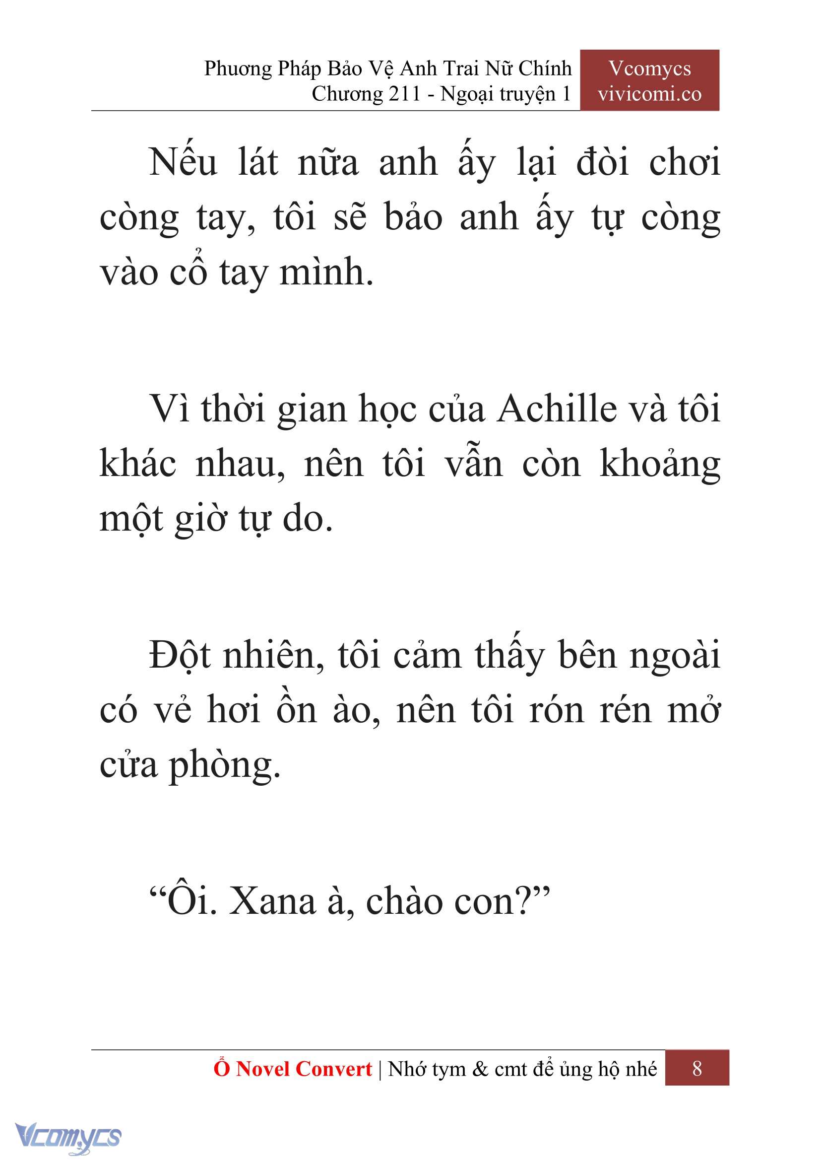 [Novel] Phương Pháp Bảo Vệ Anh Trai Nữ Chính Chap 211 - Trang 2
