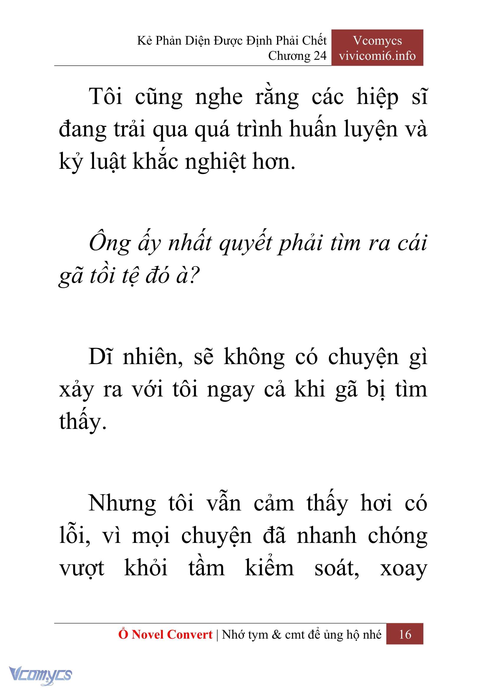 [Novel] Kẻ Phản Diện Được Định Phải Chết Chap 24 - Trang 2