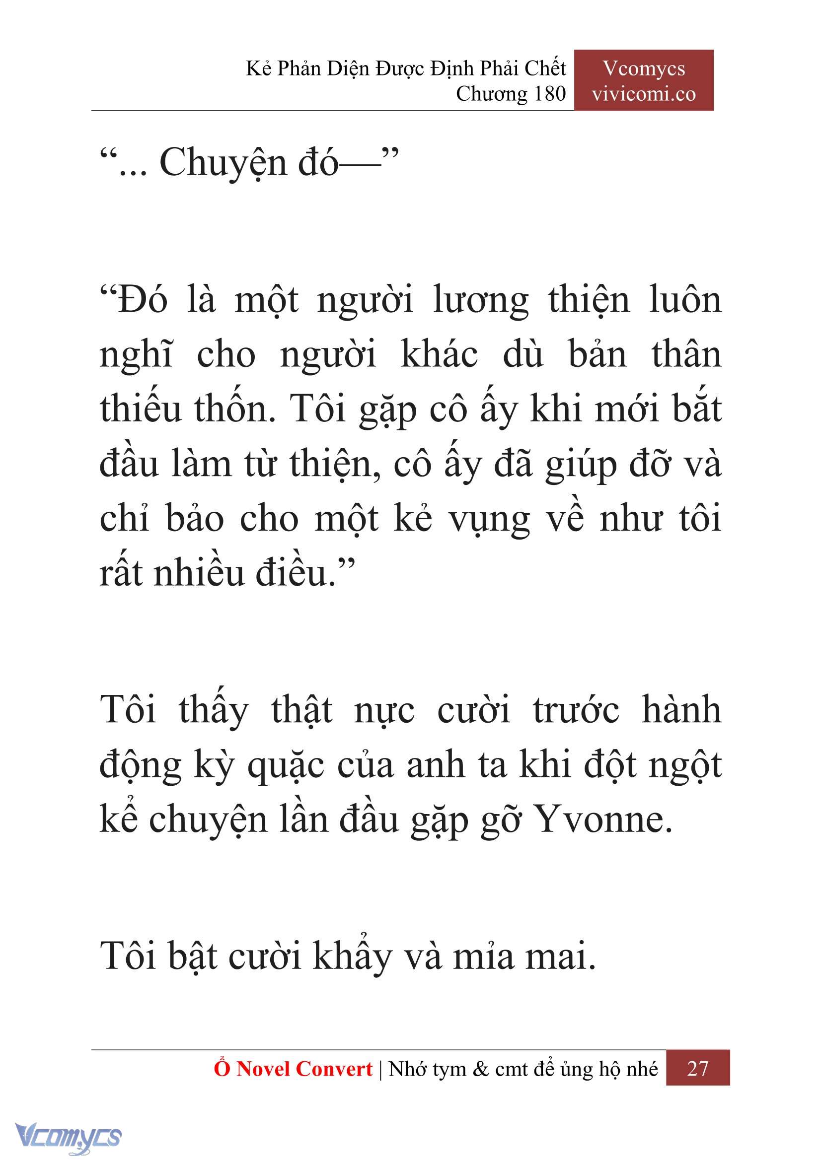 [Novel] Kẻ Phản Diện Được Định Phải Chết Chap 180 - Trang 2