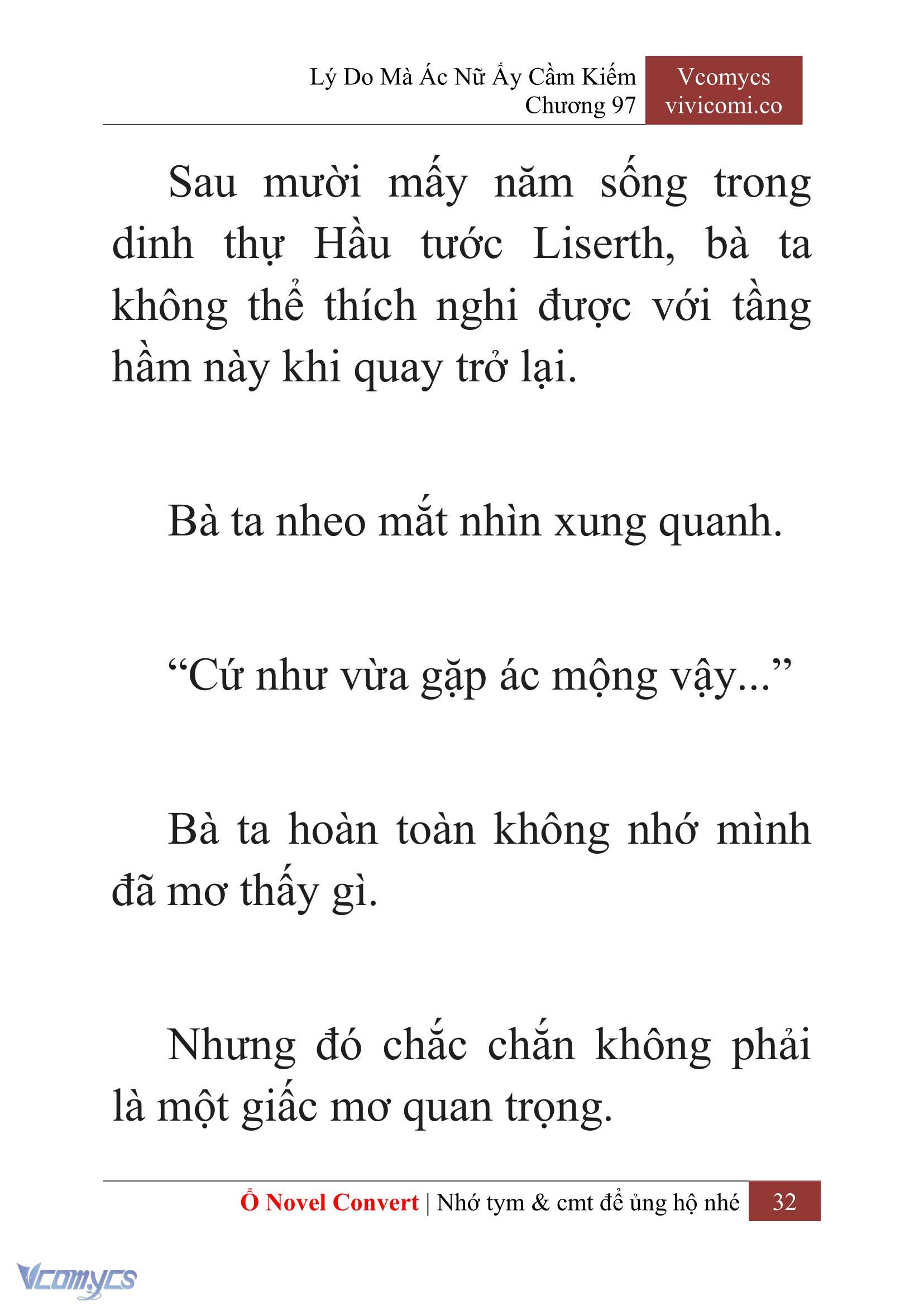 [Novel] Lý Do Mà Ác Nữ Ấy Cầm Kiếm Chap 97 - Next Chap 98