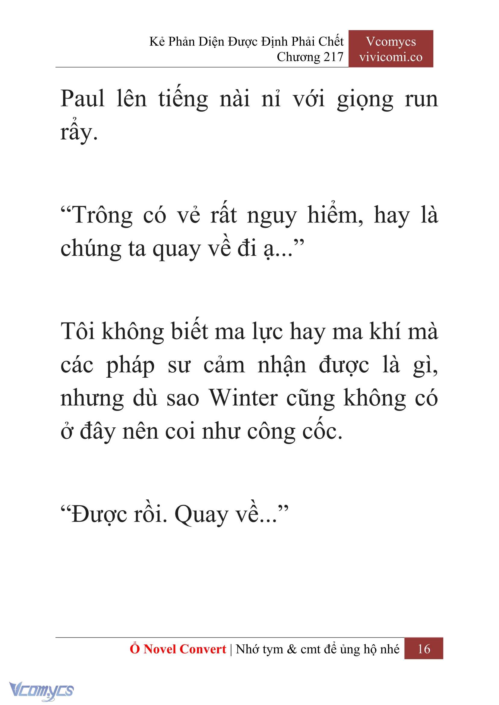 [Novel] Kẻ Phản Diện Được Định Phải Chết Chap 217 - Next Chap 218