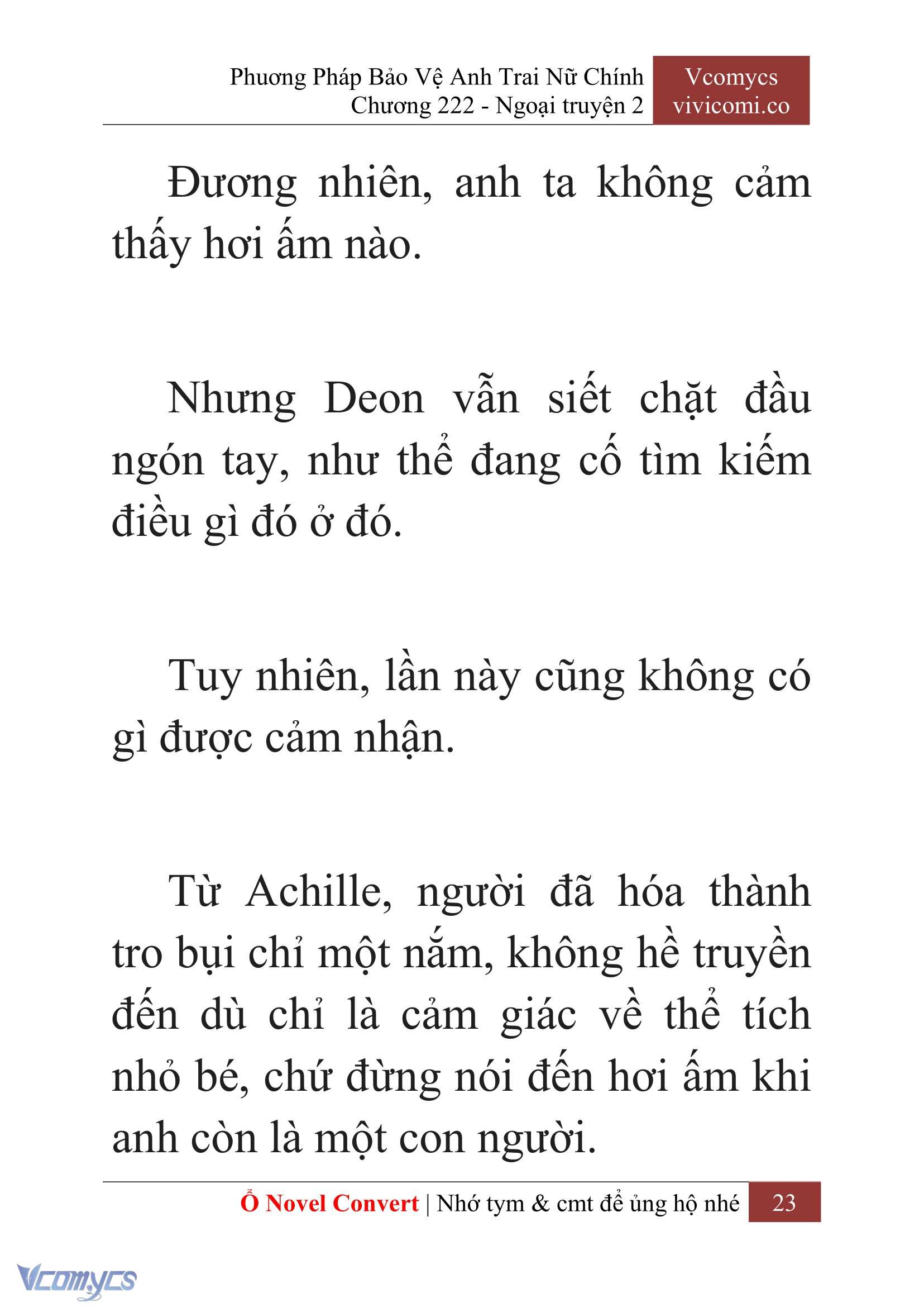 [Novel] Phương Pháp Bảo Vệ Anh Trai Nữ Chính Chap 222 - Trang 2