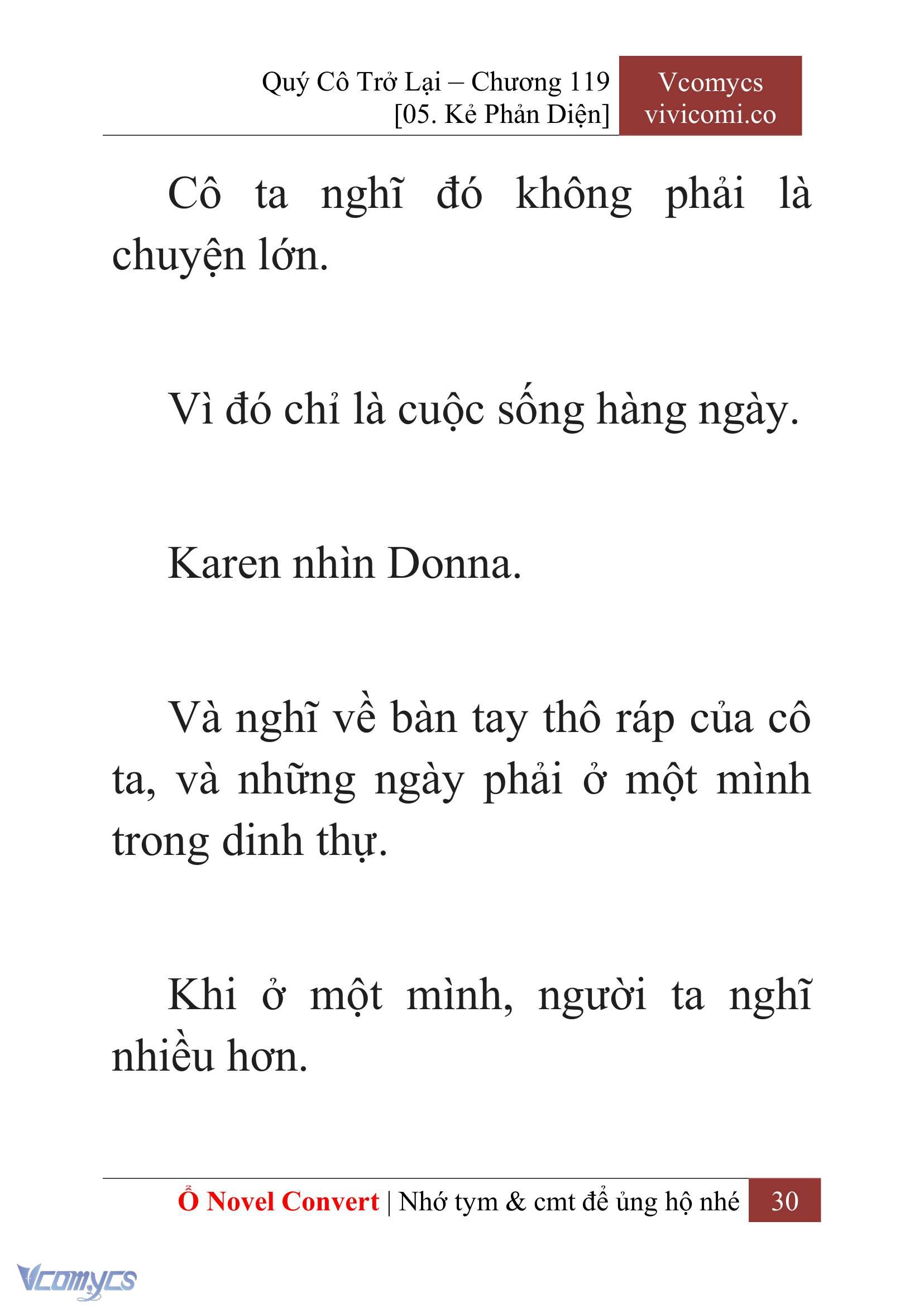 [Novel] Quý Cô Trở Lại Chap 119 - Trang 2