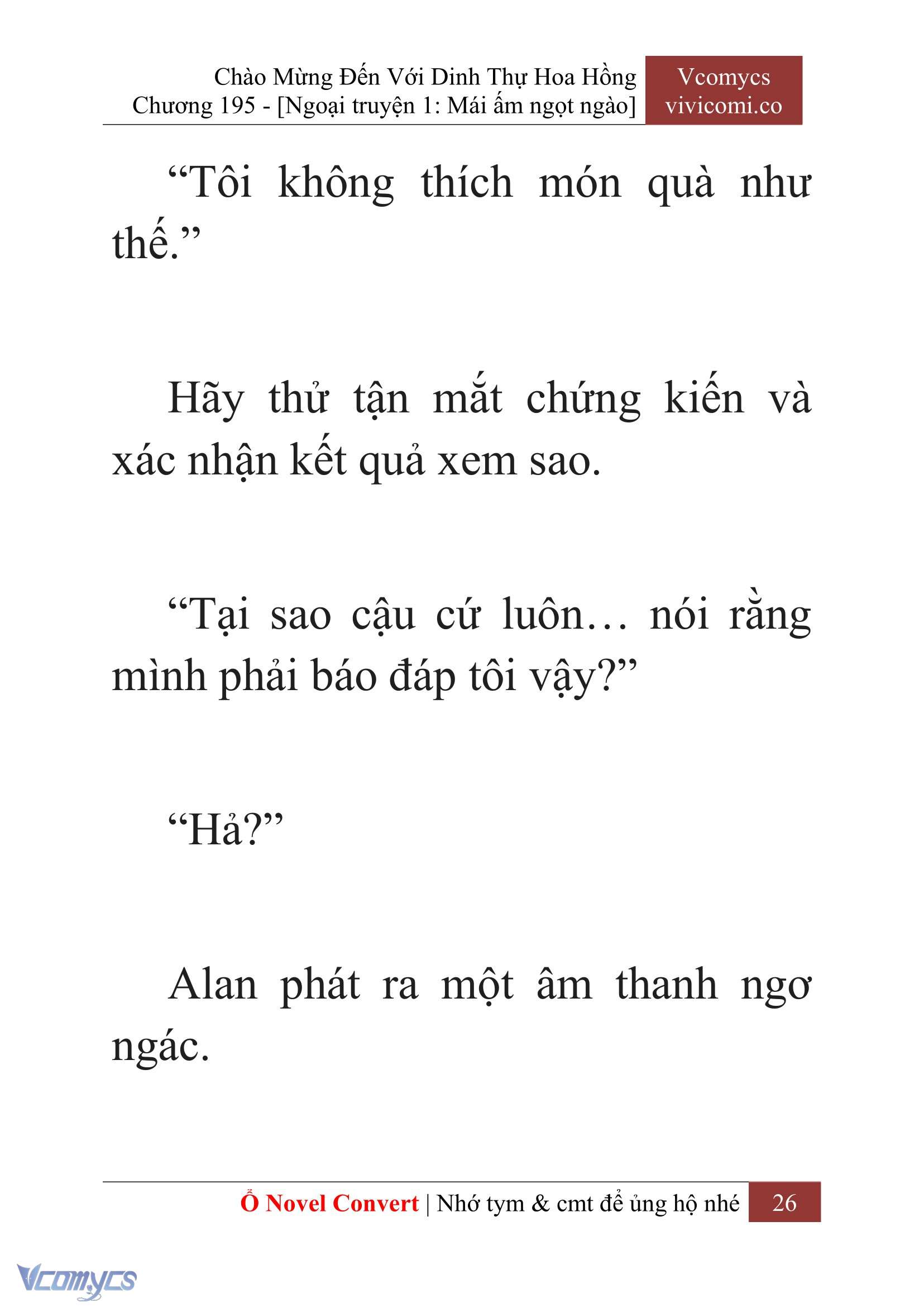 [Novel] Chào Mừng Đến Với Dinh Thự Hoa Hồng Chap 195 - Next Chap 196