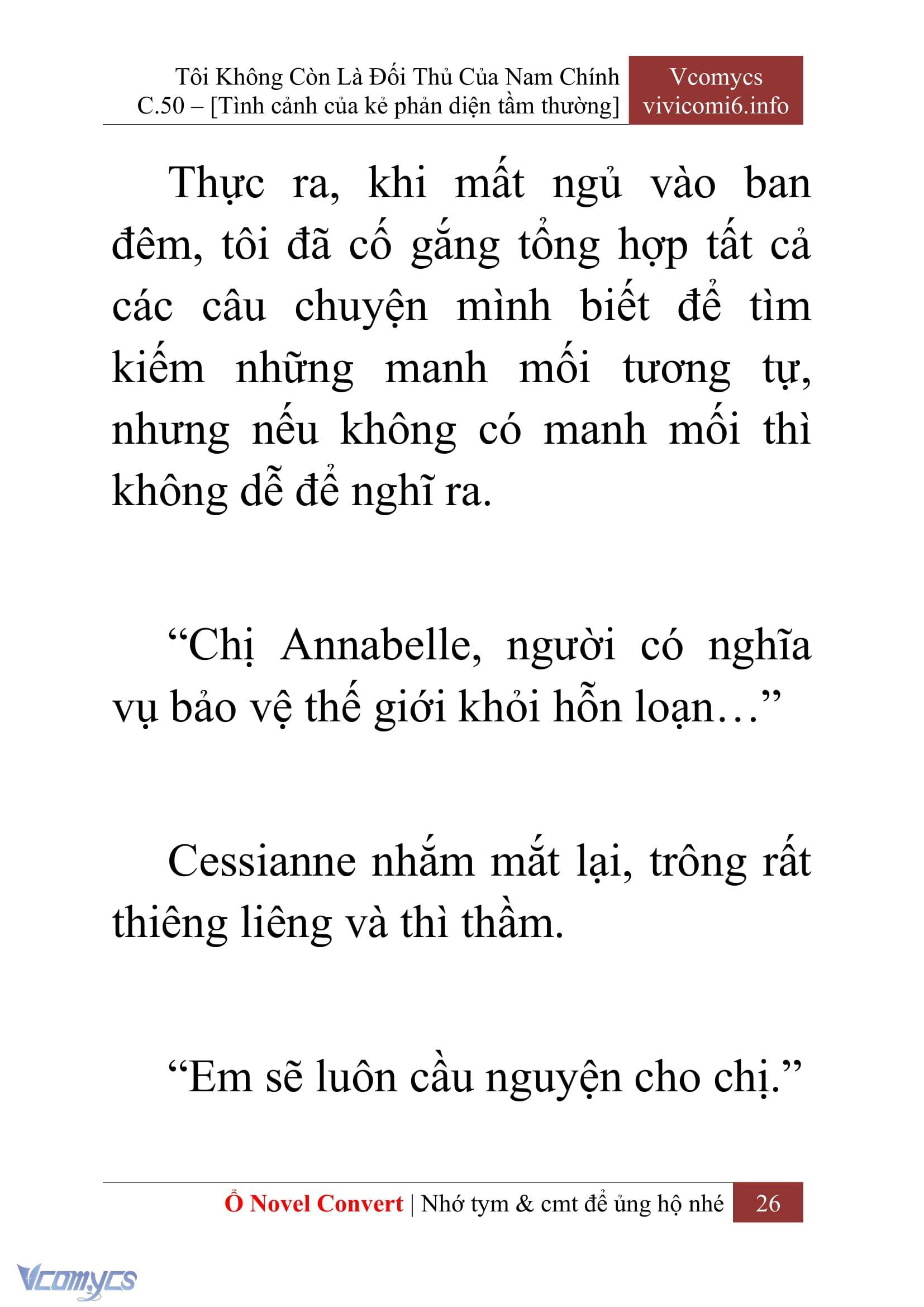 [Novel] Tôi Không Còn Là Đối Thủ Của Nam Chính Chap 50 - Trang 2