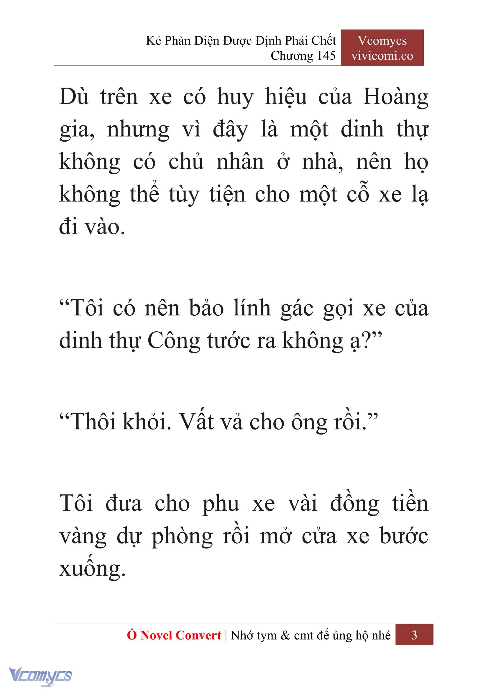 [Novel] Kẻ Phản Diện Được Định Phải Chết Chap 145 - Trang 2
