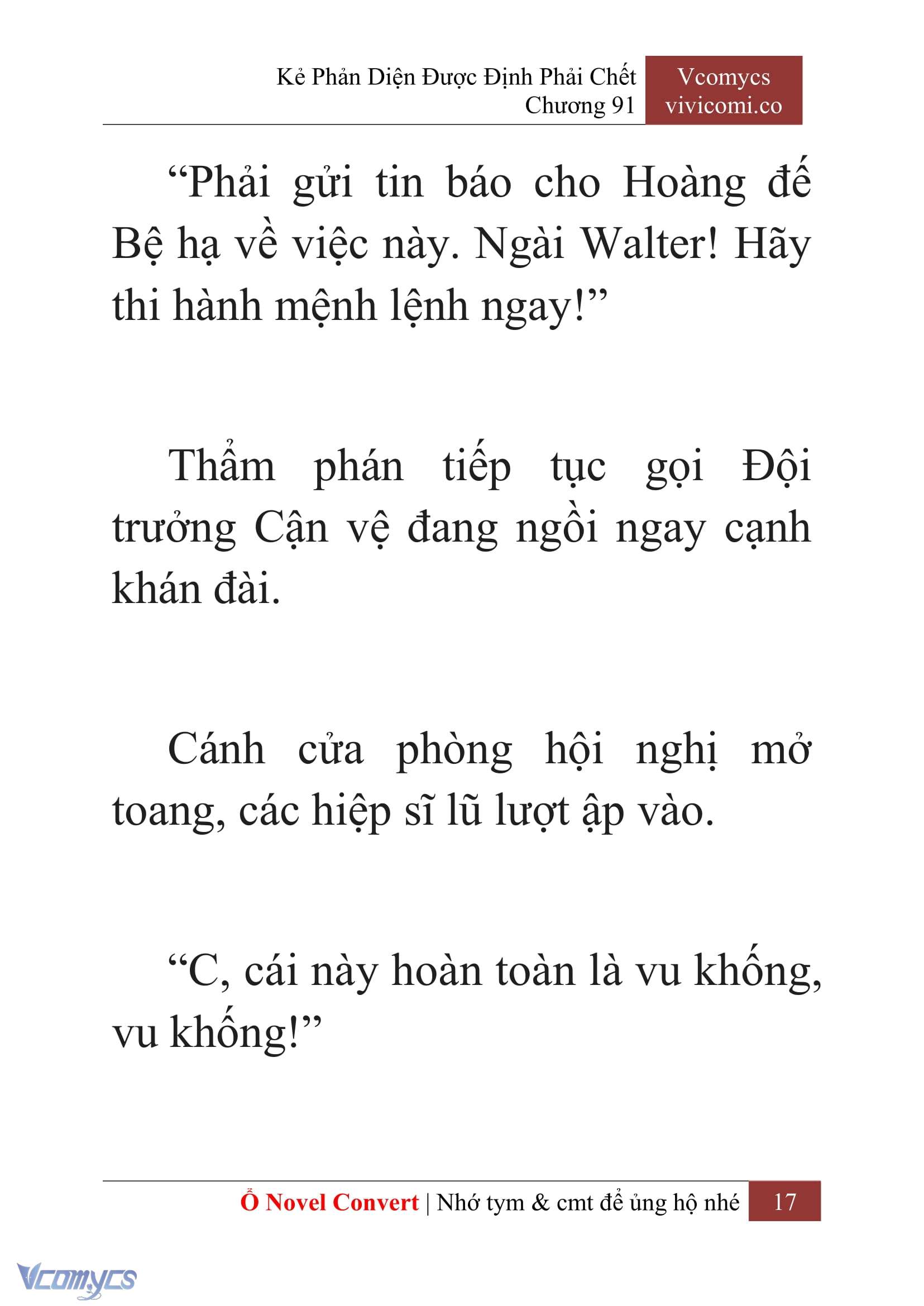[Novel] Kẻ Phản Diện Được Định Phải Chết Chap 91 - Trang 2