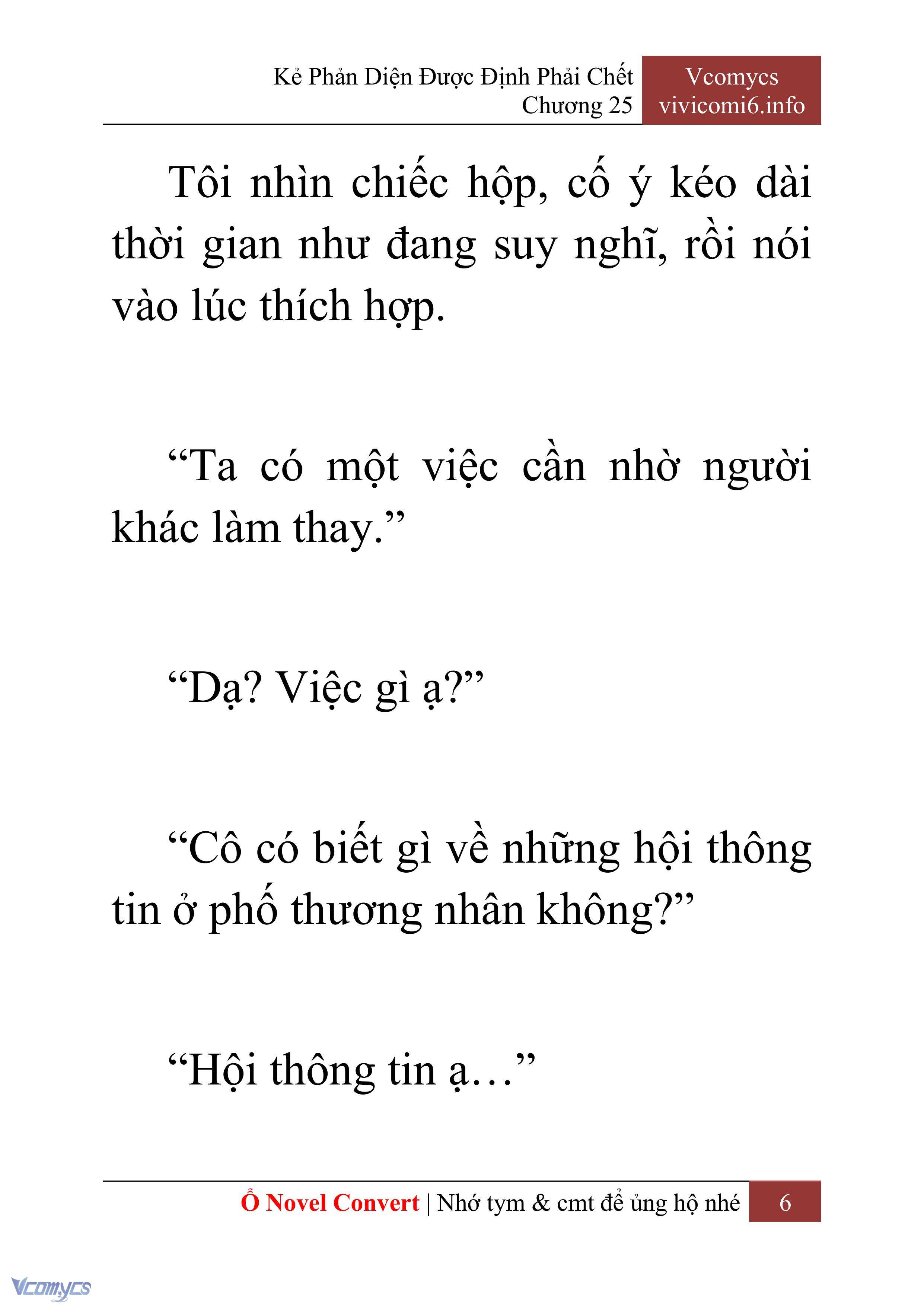 [Novel] Kẻ Phản Diện Được Định Phải Chết Chap 25 - Trang 2