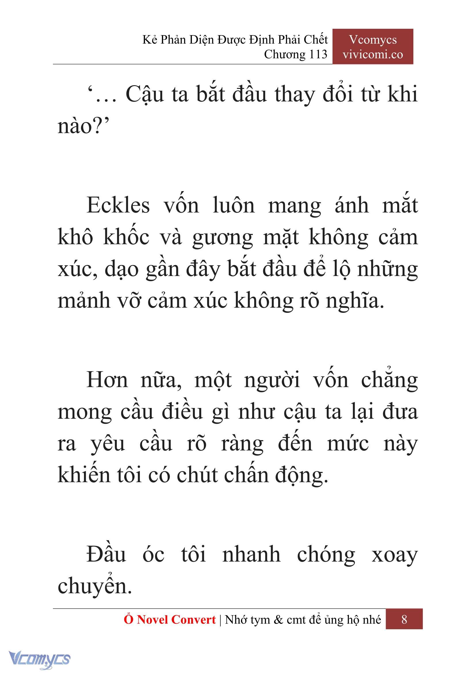 [Novel] Kẻ Phản Diện Được Định Phải Chết Chap 113 - Next Chap 114