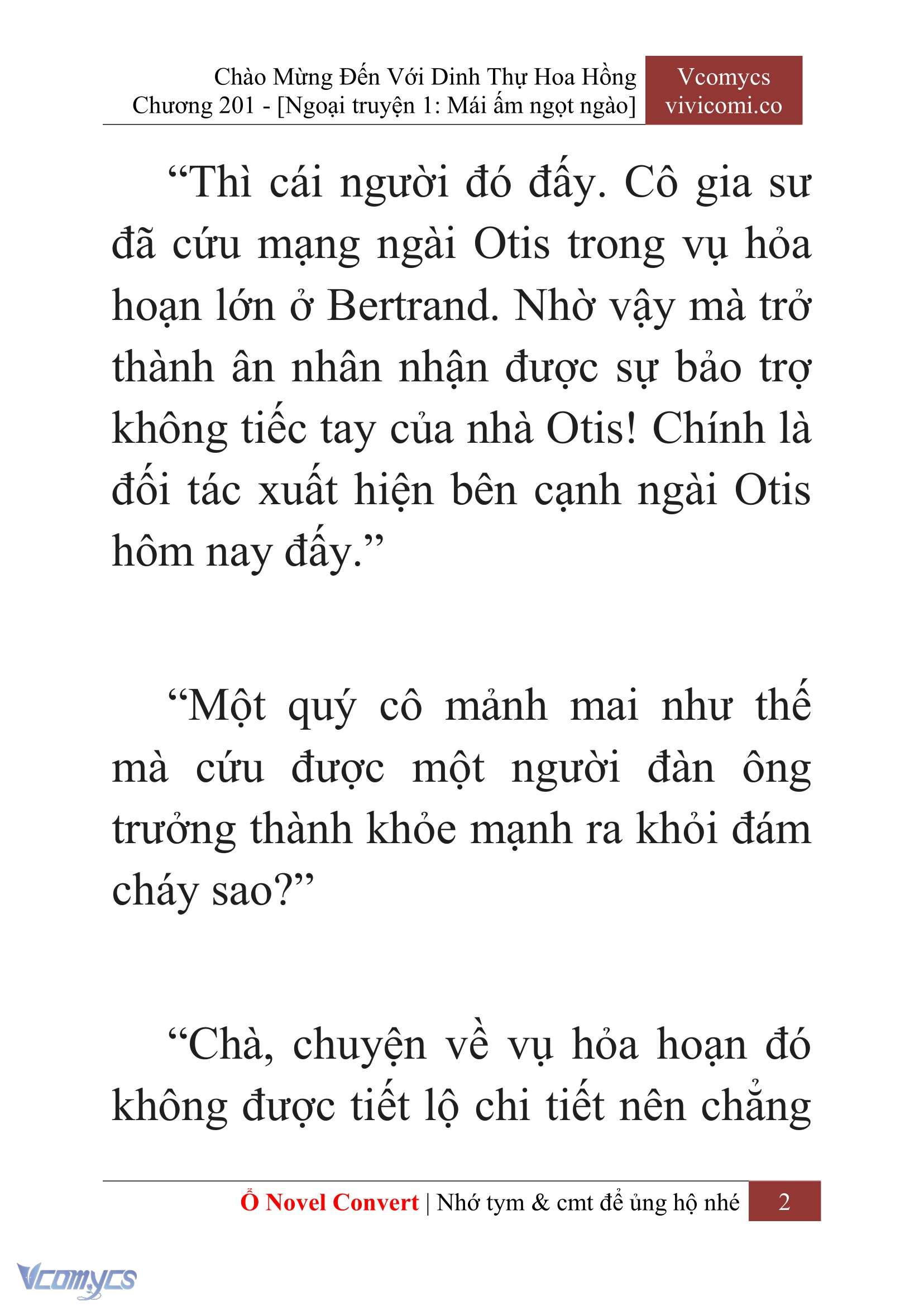 [Novel] Chào Mừng Đến Với Dinh Thự Hoa Hồng Chap 201 - Trang 2