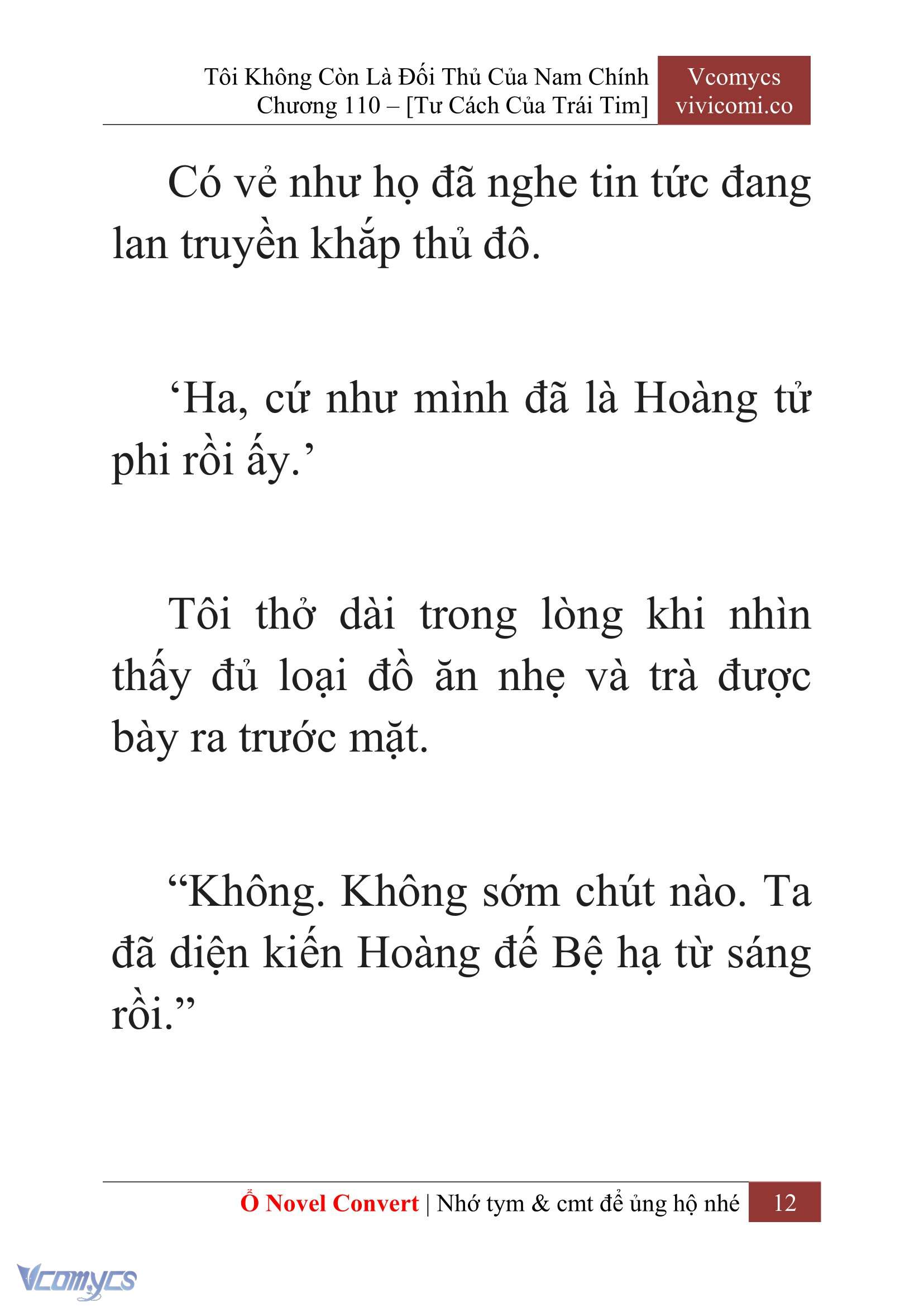 [Novel] Tôi Không Còn Là Đối Thủ Của Nam Chính Chap 110 - Trang 2