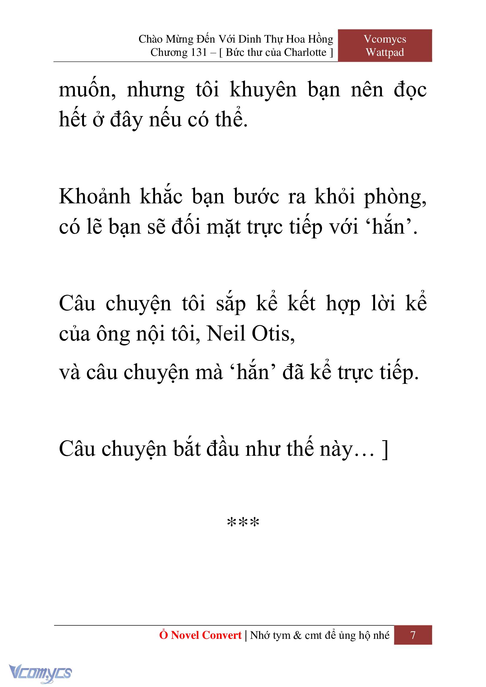 [Novel] Chào Mừng Đến Với Dinh Thự Hoa Hồng Chap 131 - Trang 2