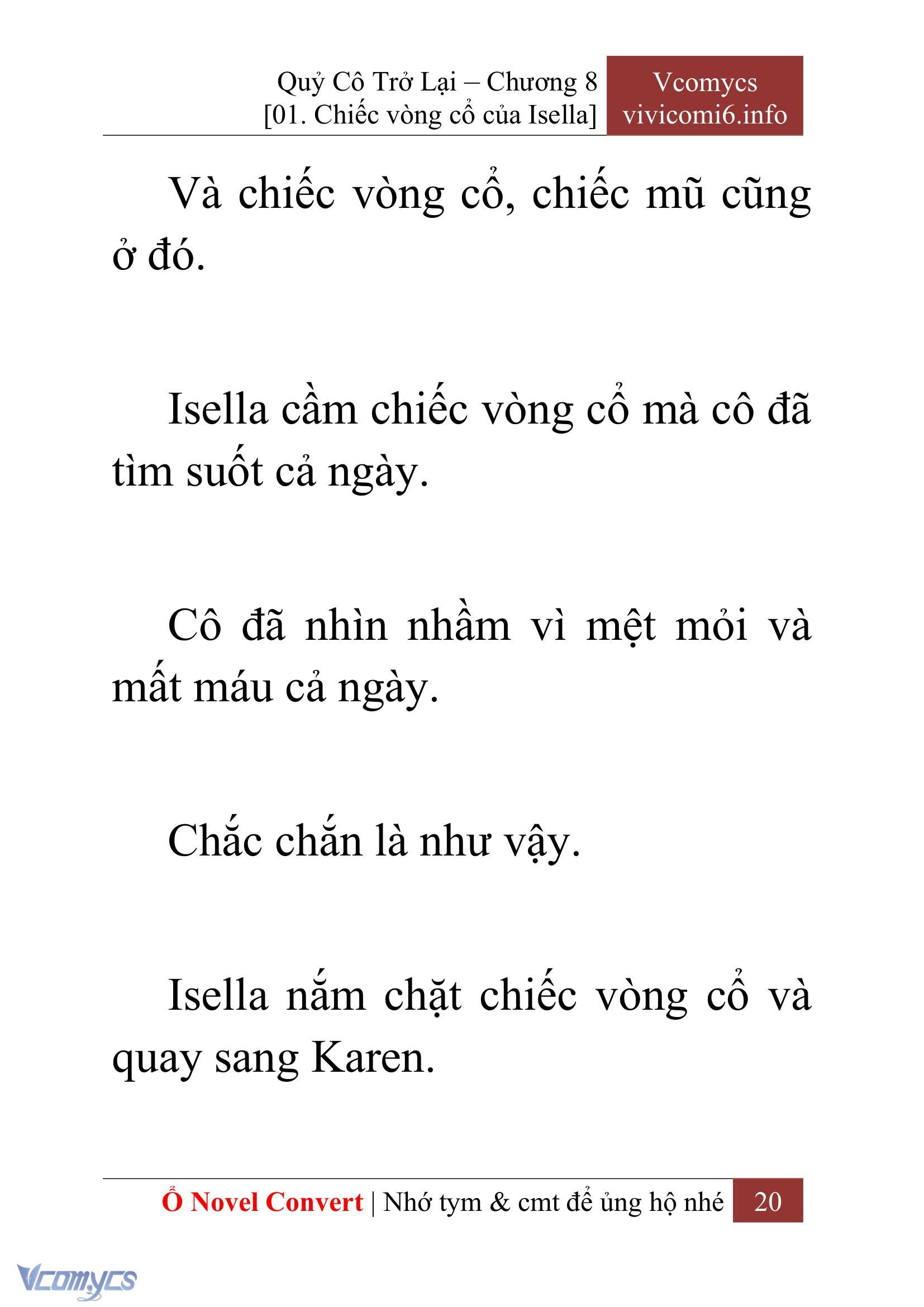 [Novel] Quý Cô Trở Lại Chap 8 - Trang 2