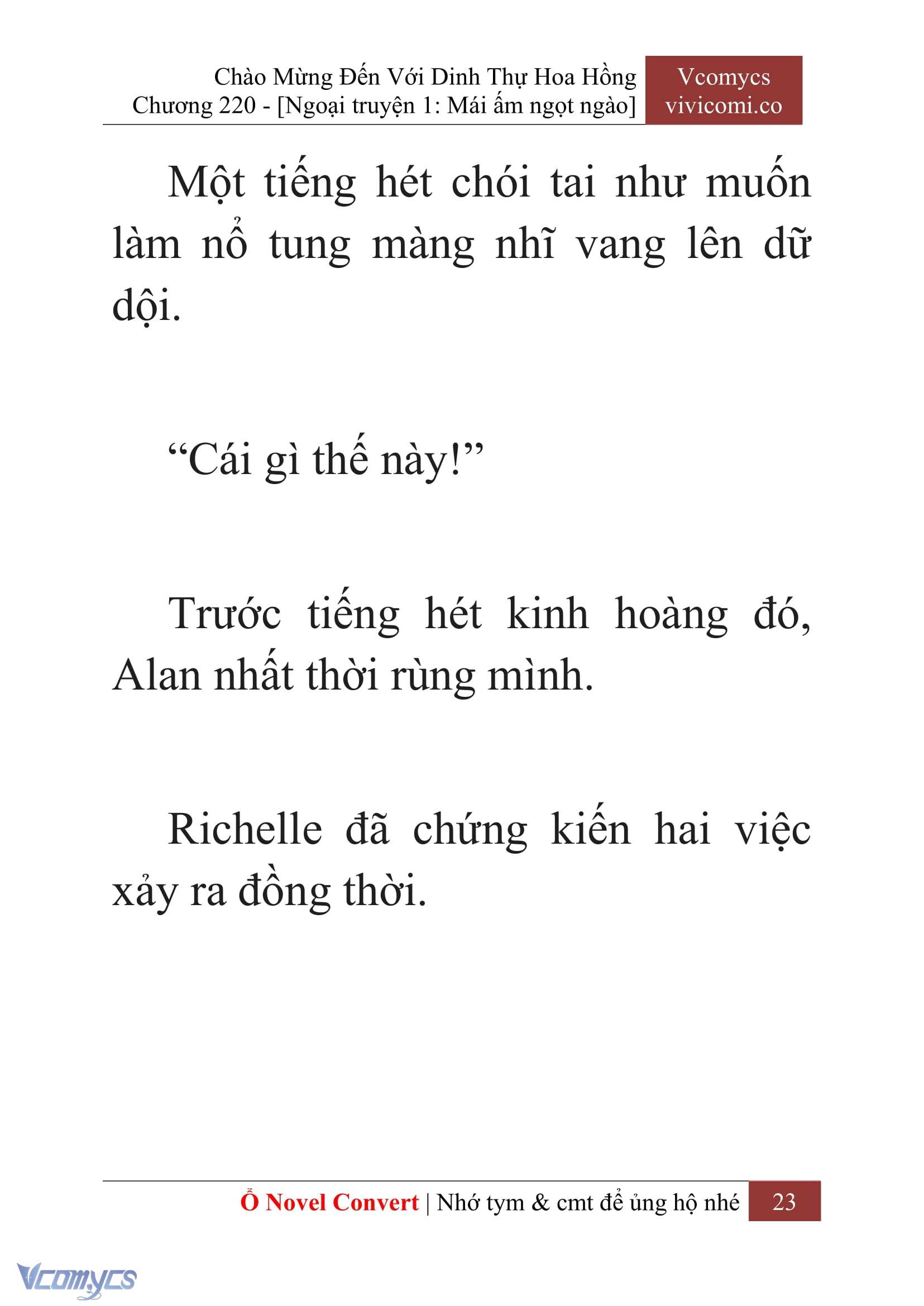 [Novel] Chào Mừng Đến Với Dinh Thự Hoa Hồng Chap 220 - Trang 2