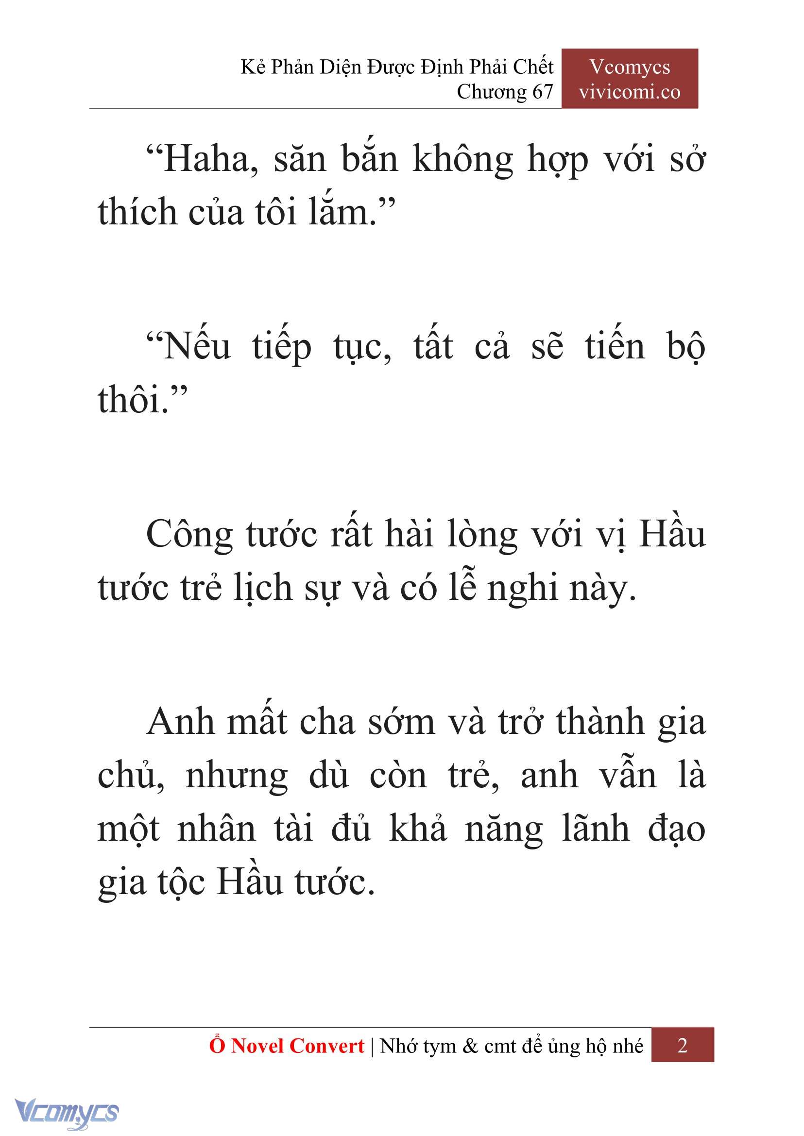 [Novel] Kẻ Phản Diện Được Định Phải Chết Chap 67 - Next Chap 68