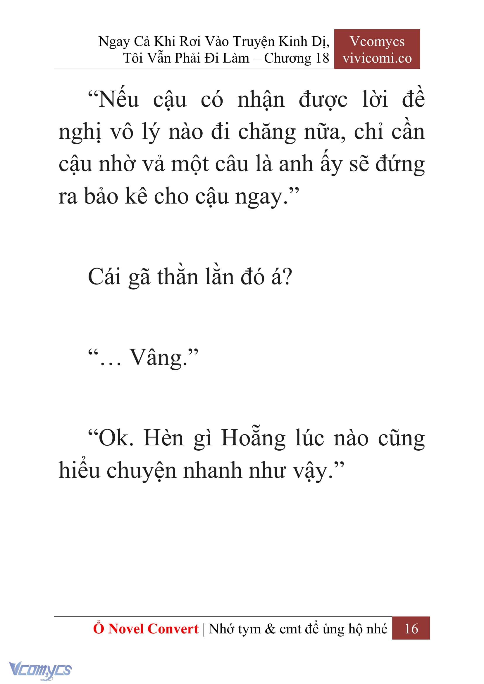 [Novel] Ngay Cả Khi Rơi Vào Truyện Kinh Dị, Tôi Vẫn Phải Đi Làm Chap 18 - Trang 2