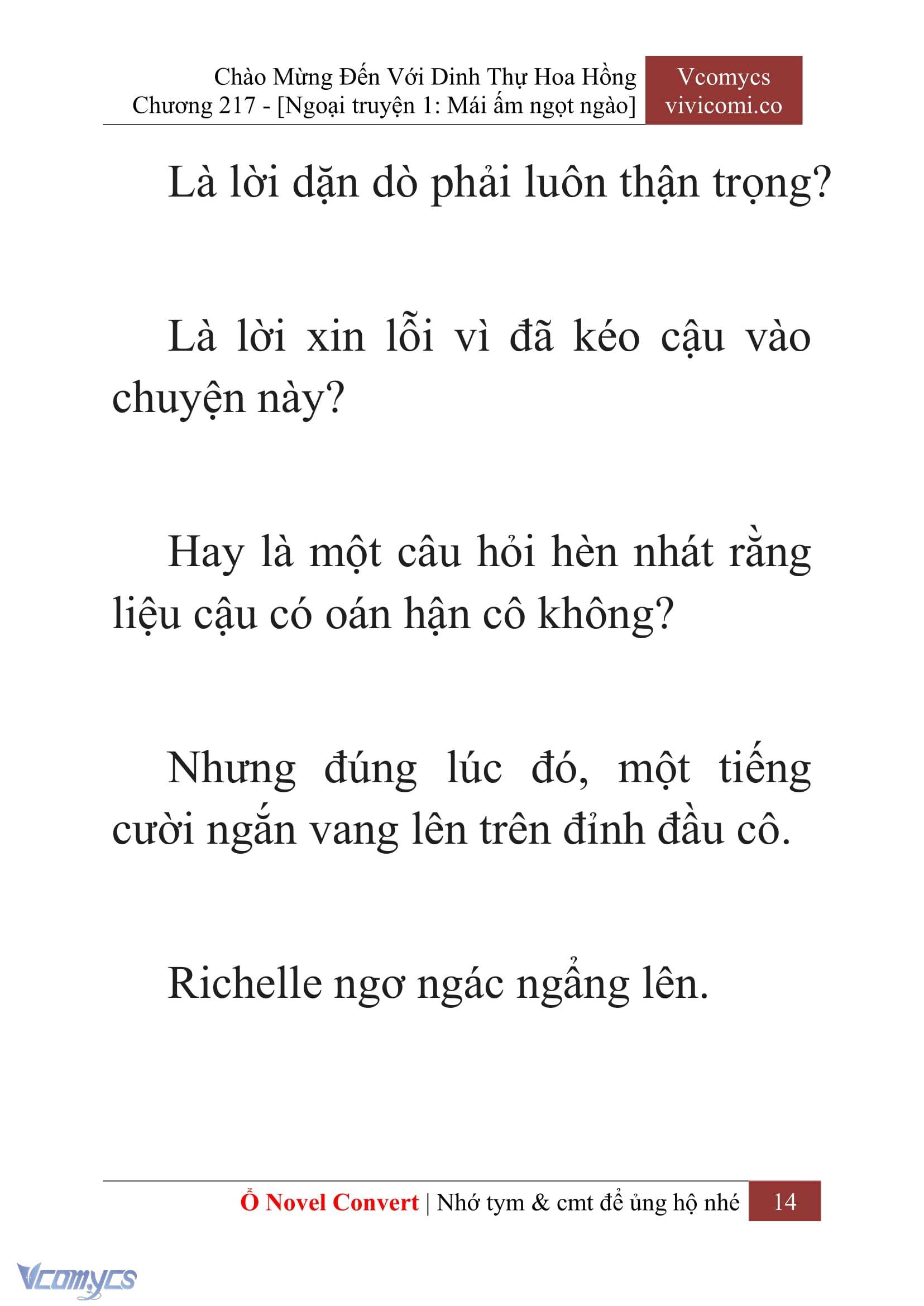 [Novel] Chào Mừng Đến Với Dinh Thự Hoa Hồng Chap 217 - Trang 2
