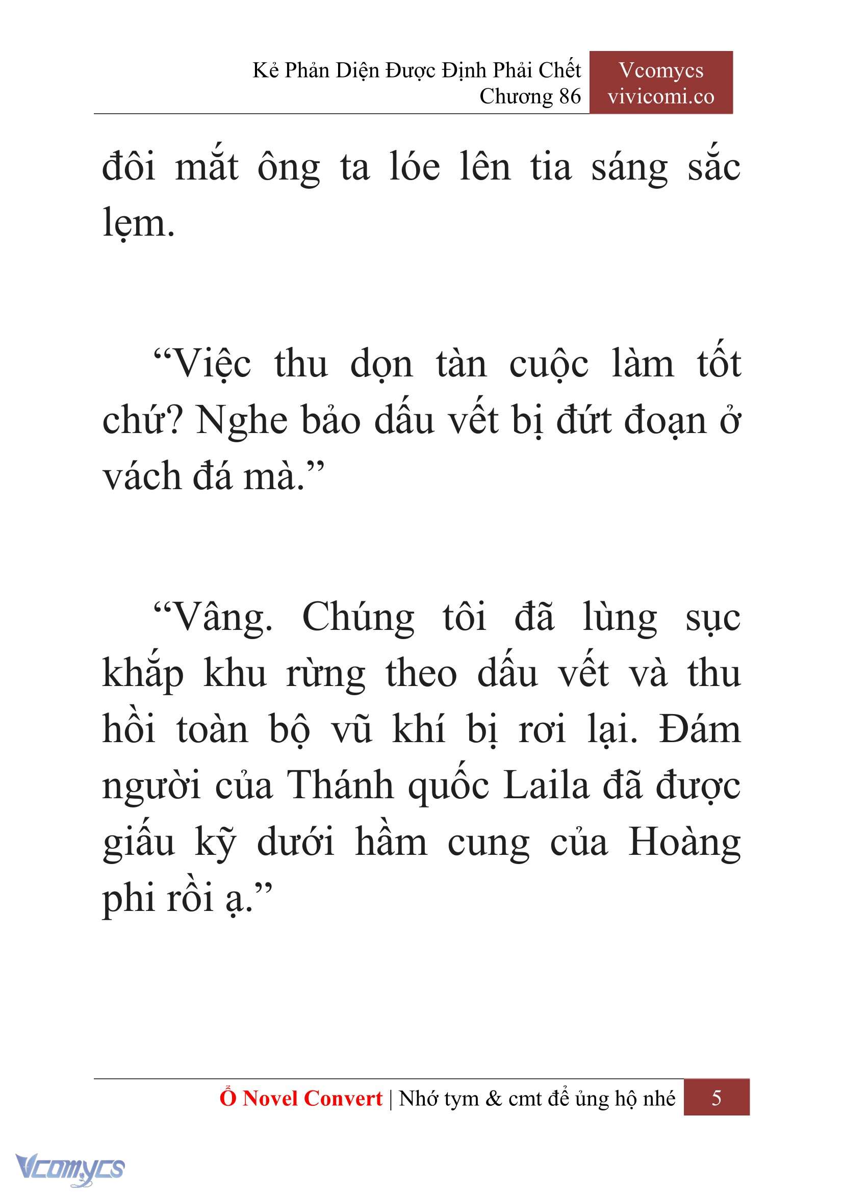 [Novel] Kẻ Phản Diện Được Định Phải Chết Chap 86 - Next Chap 87