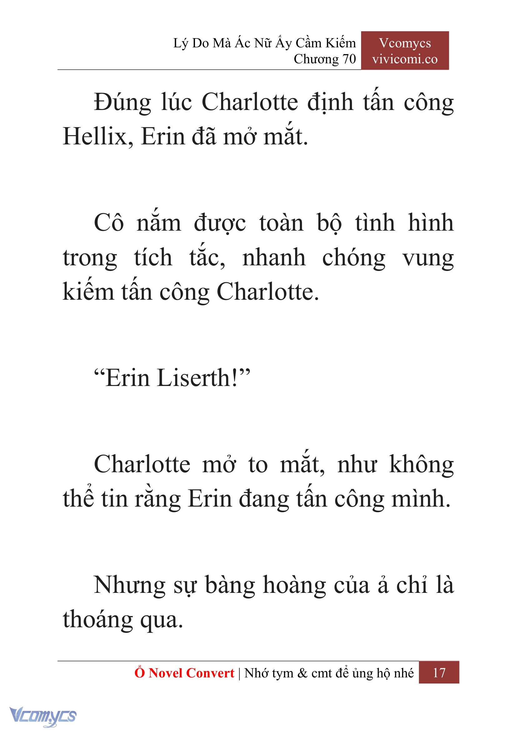 [Novel] Lý Do Mà Ác Nữ Ấy Cầm Kiếm Chap 70 - Next Chap 71