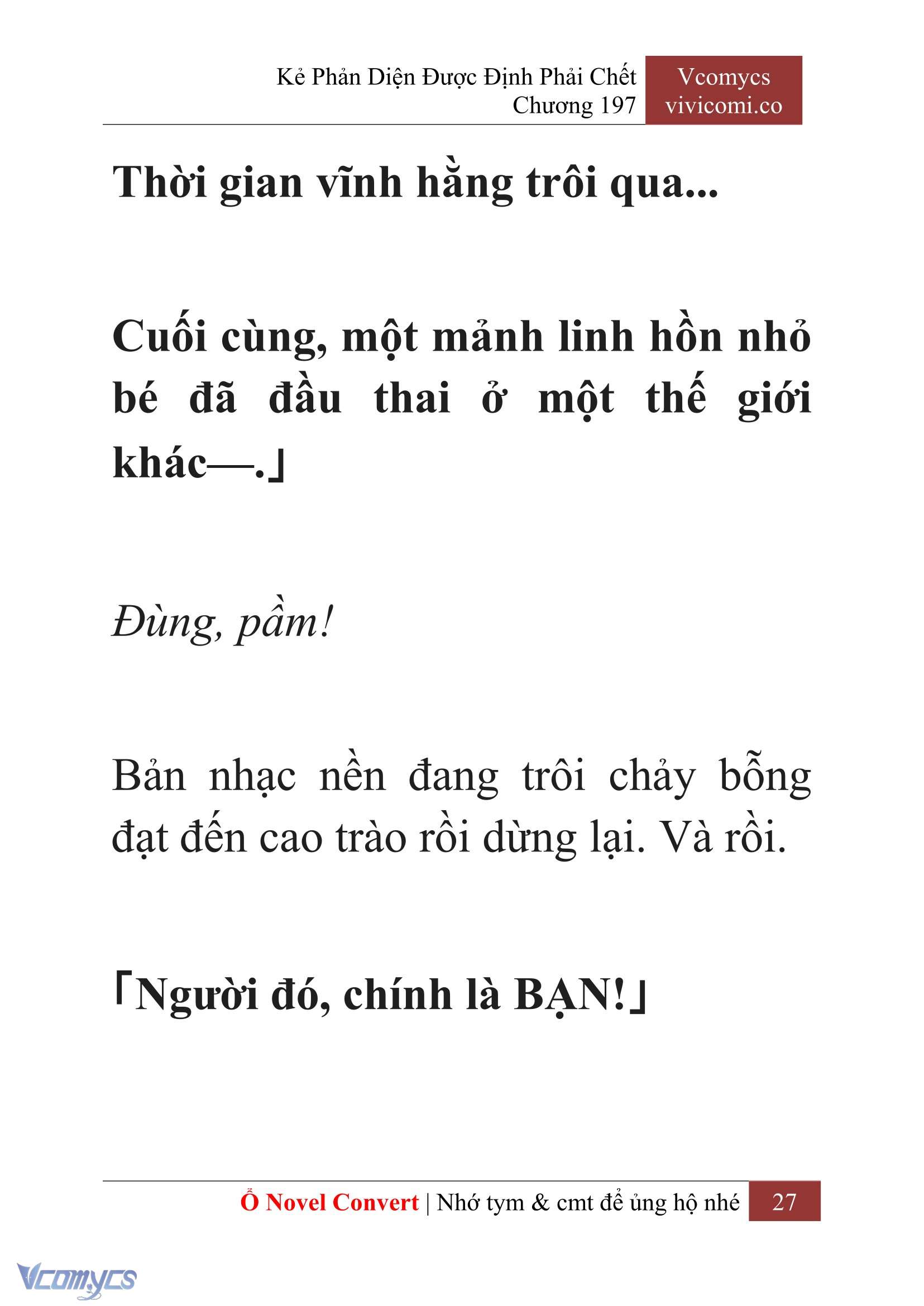 [Novel] Kẻ Phản Diện Được Định Phải Chết Chap 197 - Trang 2