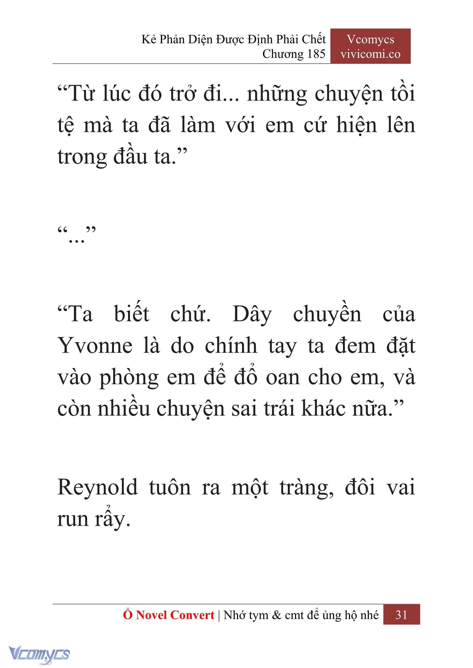 [Novel] Kẻ Phản Diện Được Định Phải Chết Chap 185 - Trang 2