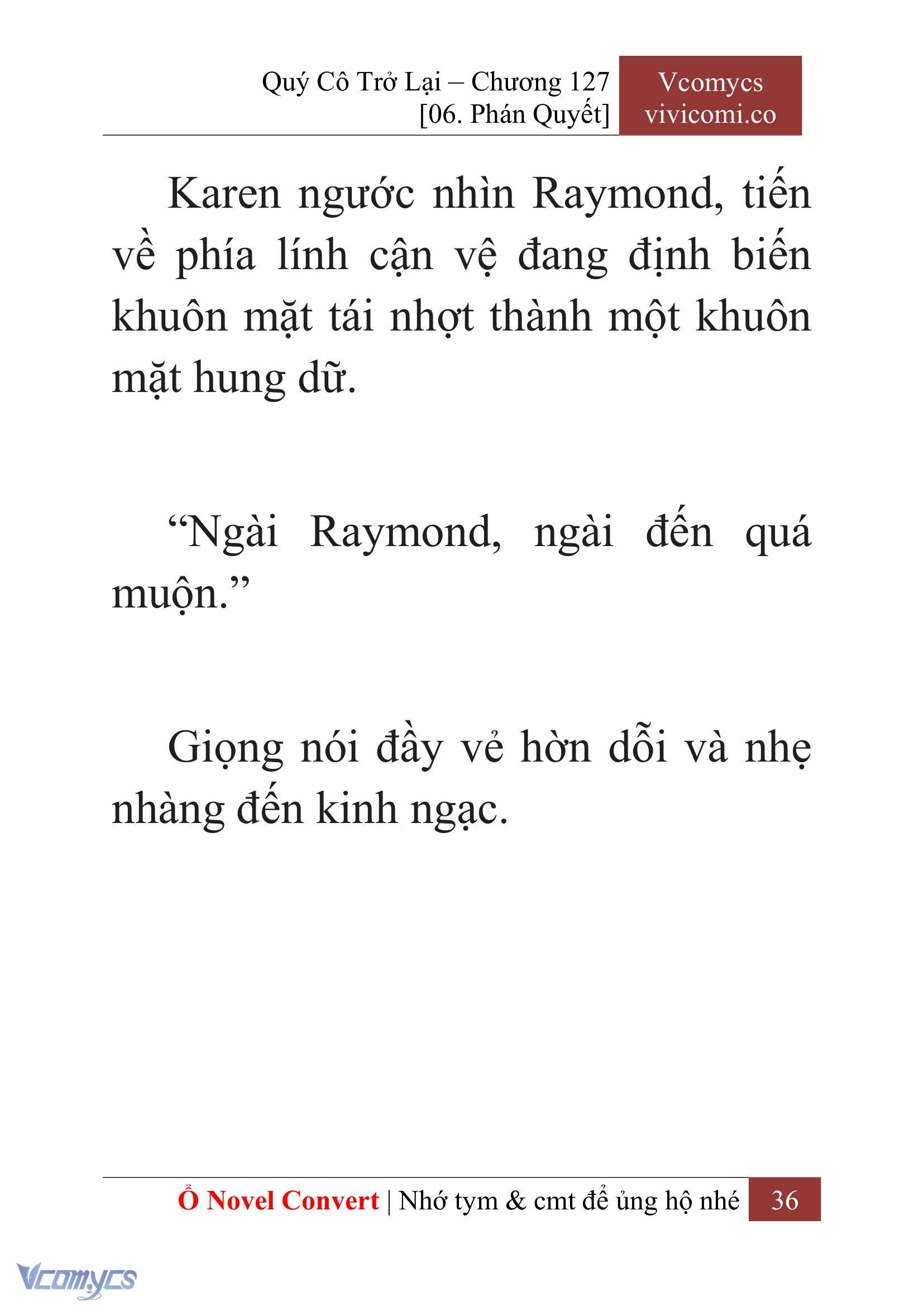 [Novel] Quý Cô Trở Lại Chap 127 - Trang 2