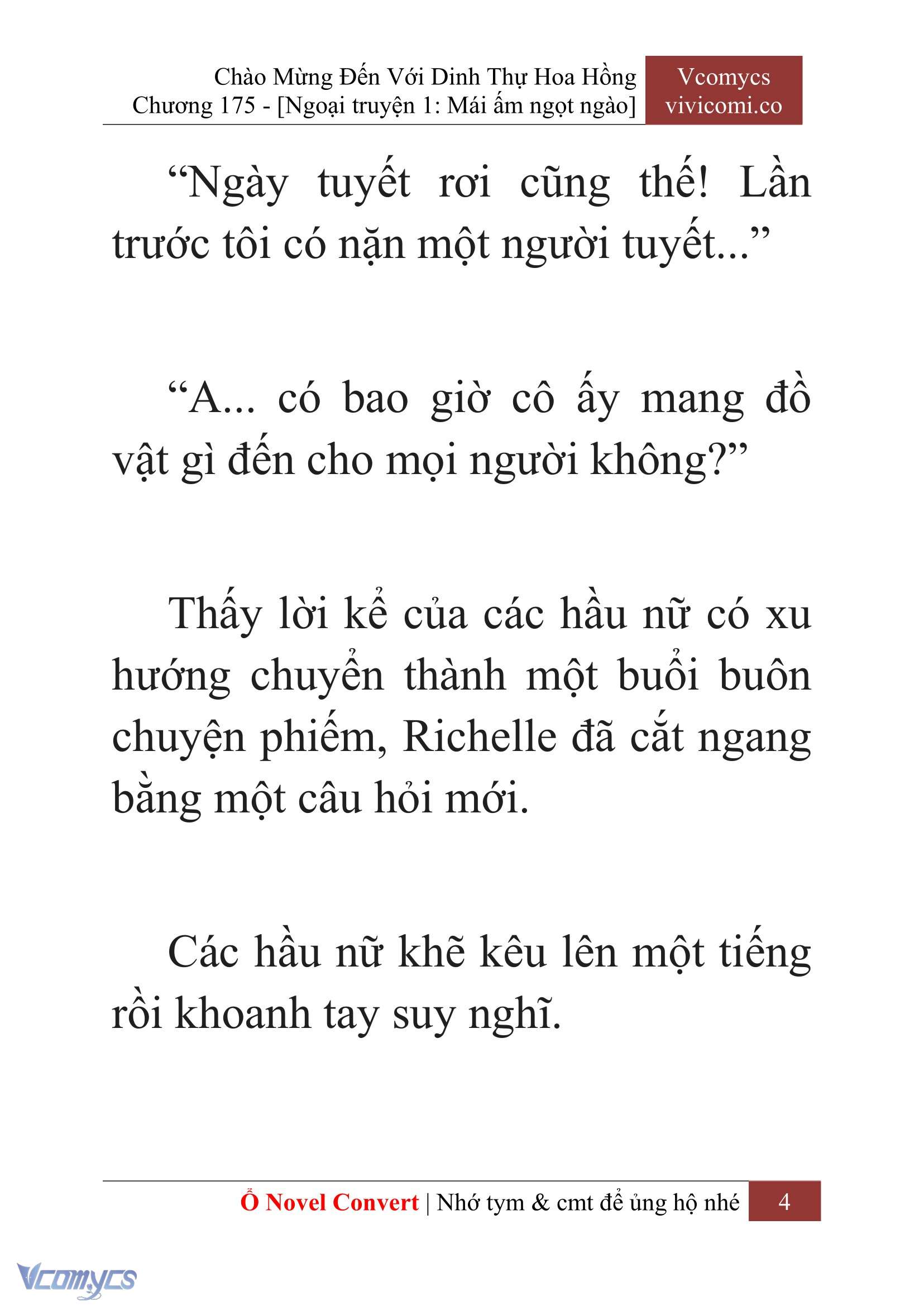 [Novel] Chào Mừng Đến Với Dinh Thự Hoa Hồng Chap 175 - Trang 2