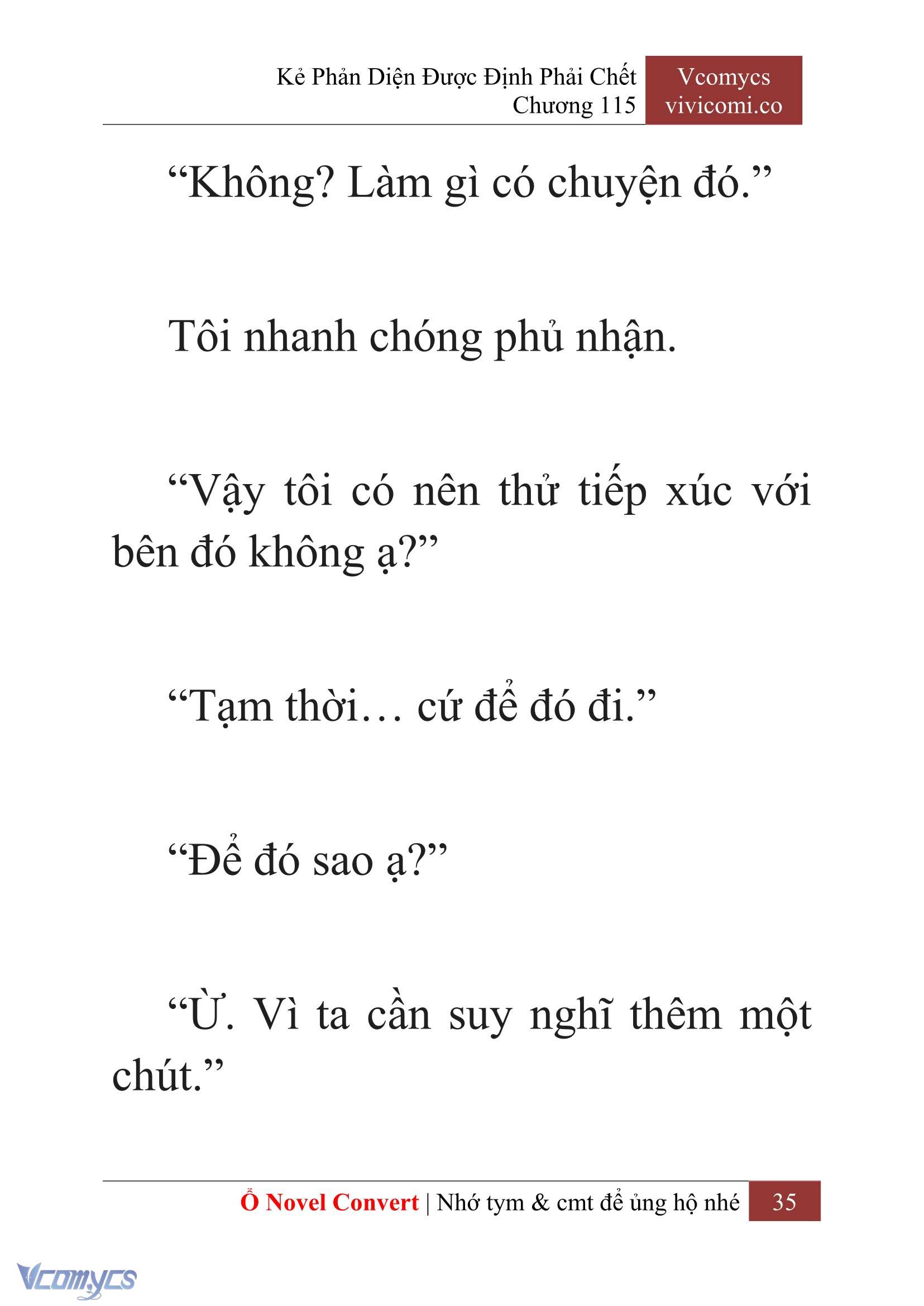 [Novel] Kẻ Phản Diện Được Định Phải Chết Chap 115 - Trang 2