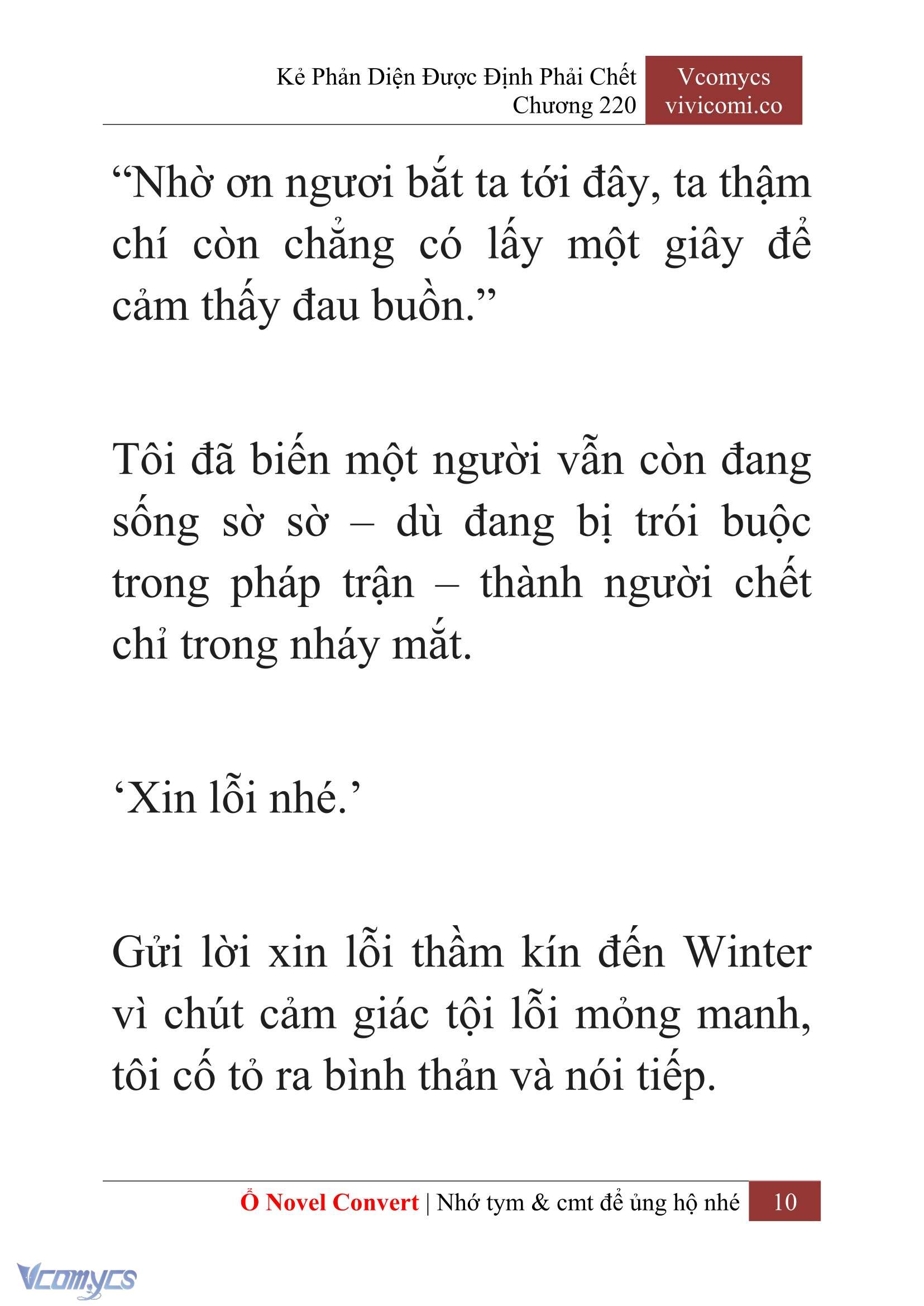 [Novel] Kẻ Phản Diện Được Định Phải Chết Chap 220 - Next Chap 221
