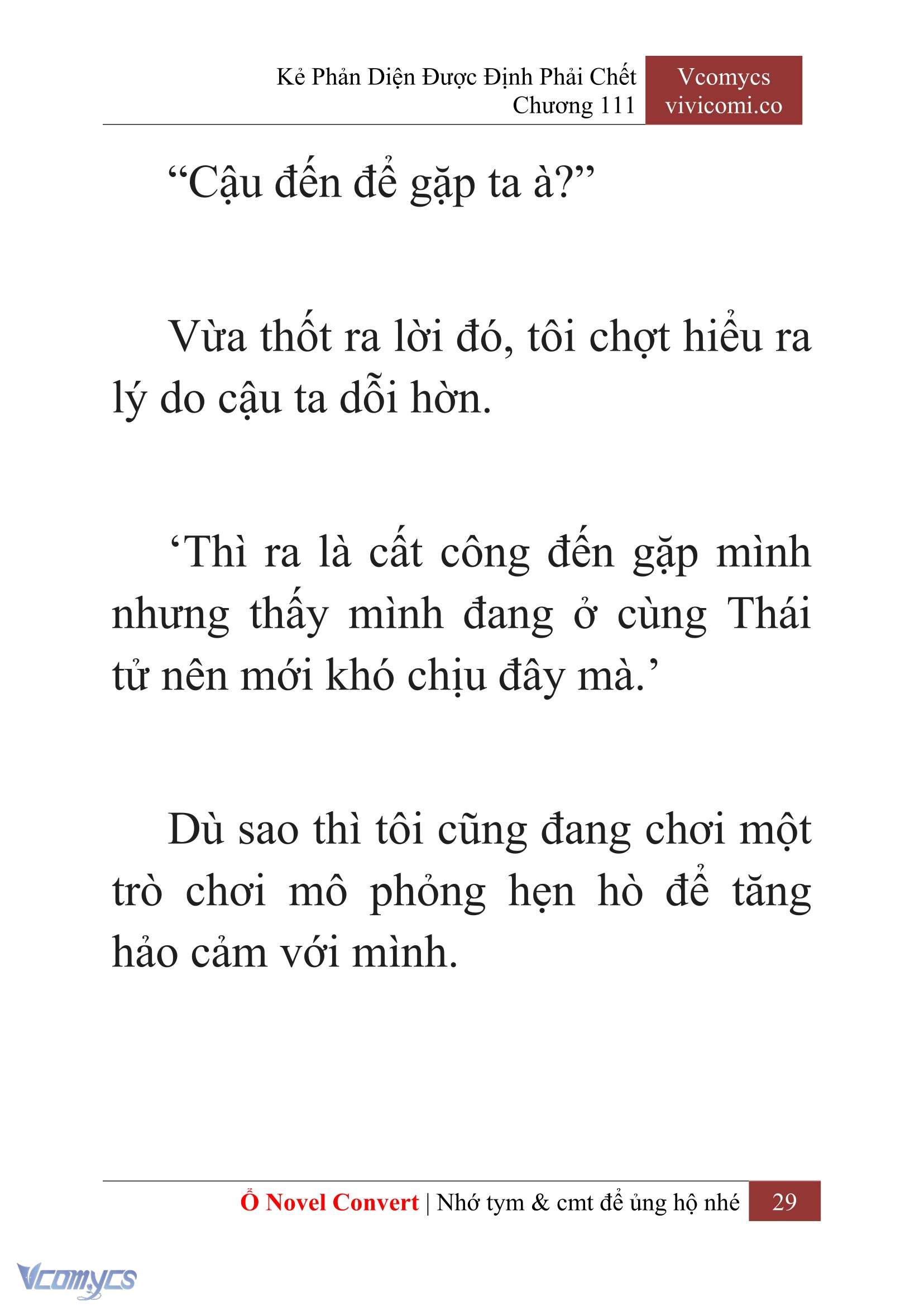 [Novel] Kẻ Phản Diện Được Định Phải Chết Chap 111 - Trang 2