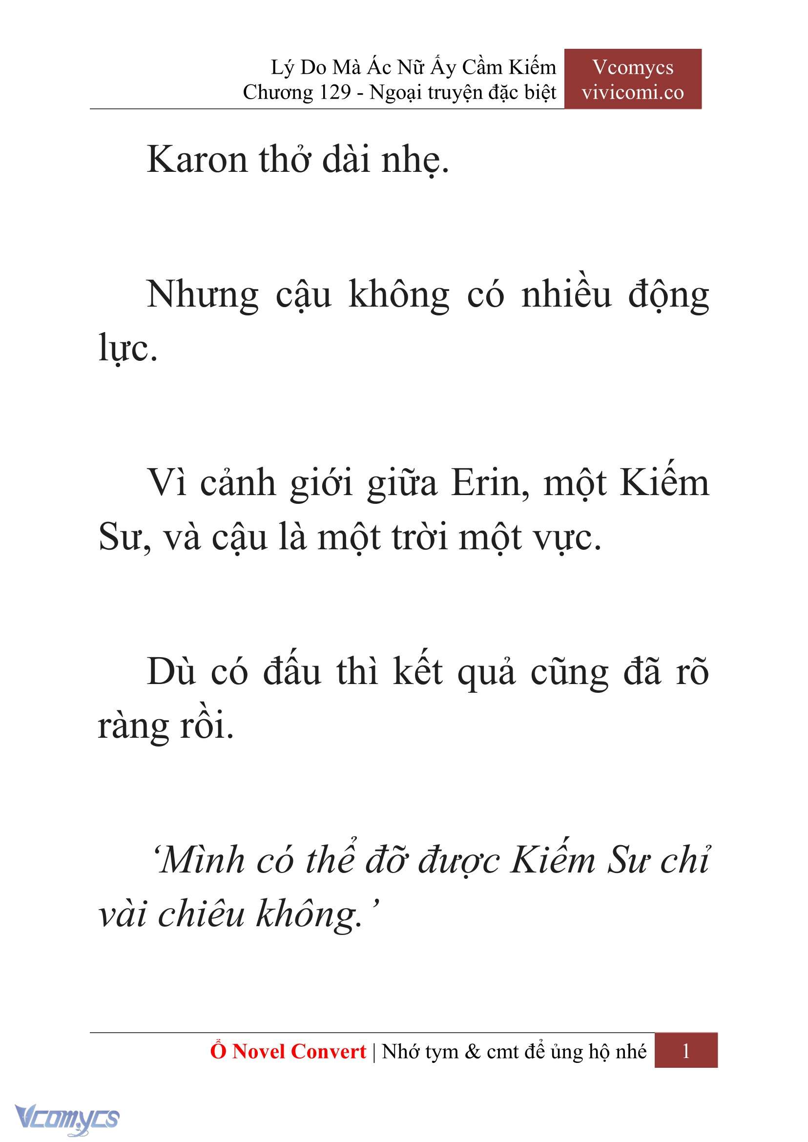 [Novel] Lý Do Mà Ác Nữ Ấy Cầm Kiếm Chap 129 - Trang 2