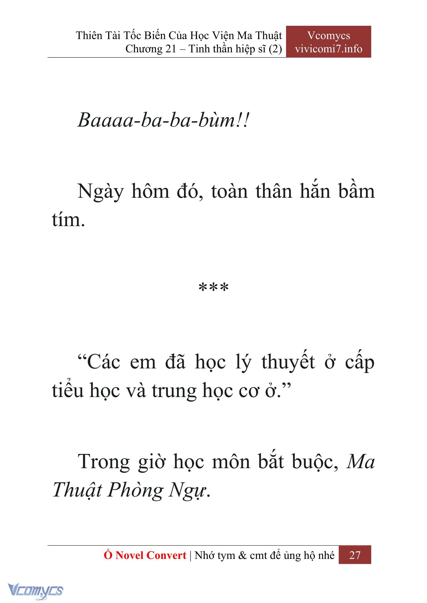 [Novel] Thiên Tài Tốc Biến Của Học Viện Ma Thuật Chap 21 - Trang 2
