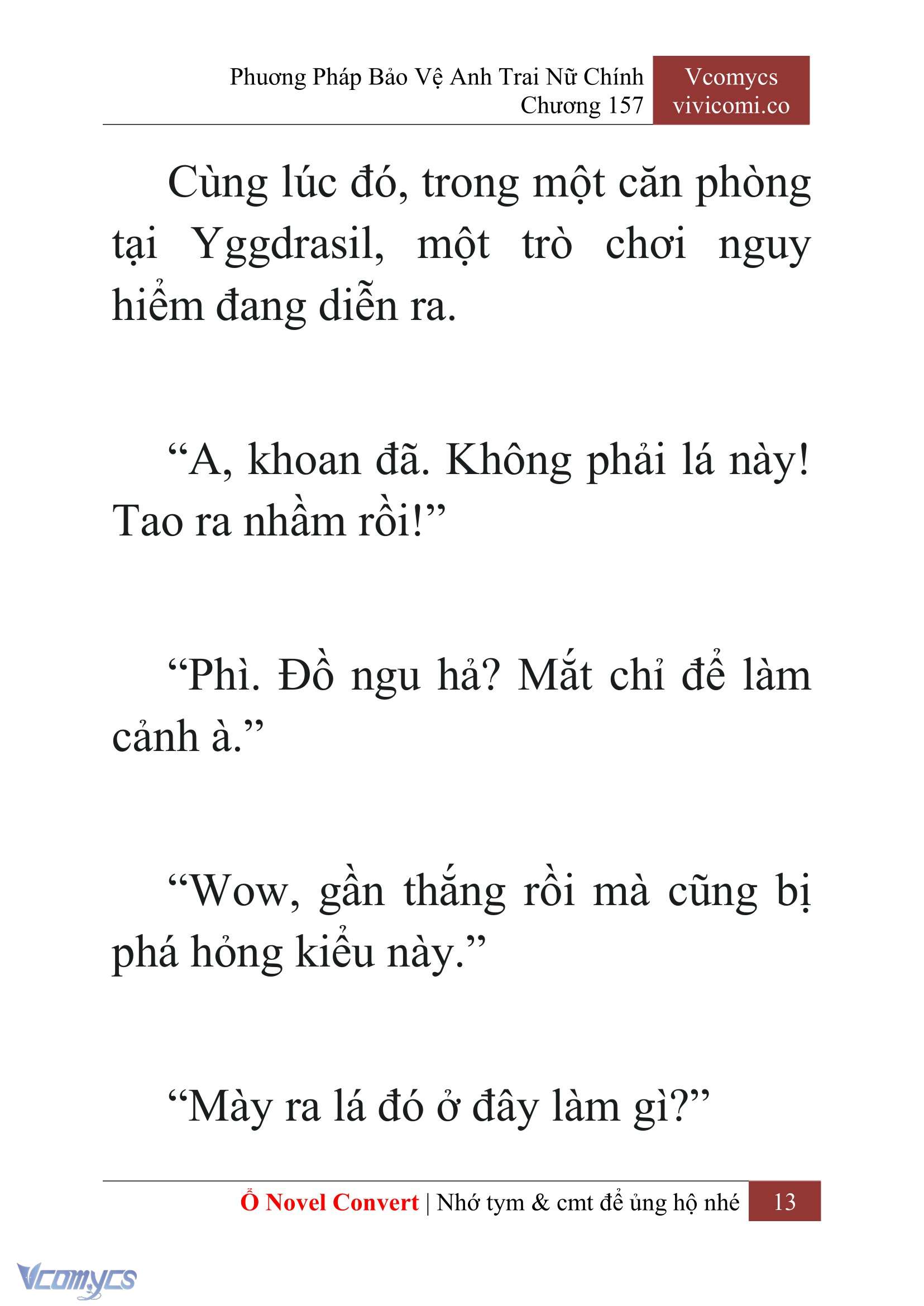 [Novel] Phương Pháp Bảo Vệ Anh Trai Nữ Chính Chap 157 - Trang 2