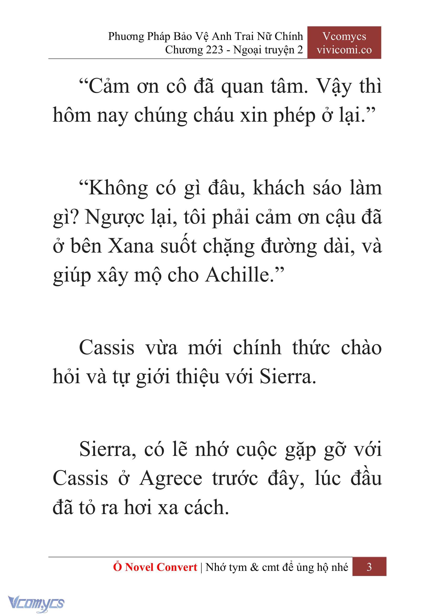 [Novel] Phương Pháp Bảo Vệ Anh Trai Nữ Chính Chap 223 - Trang 2