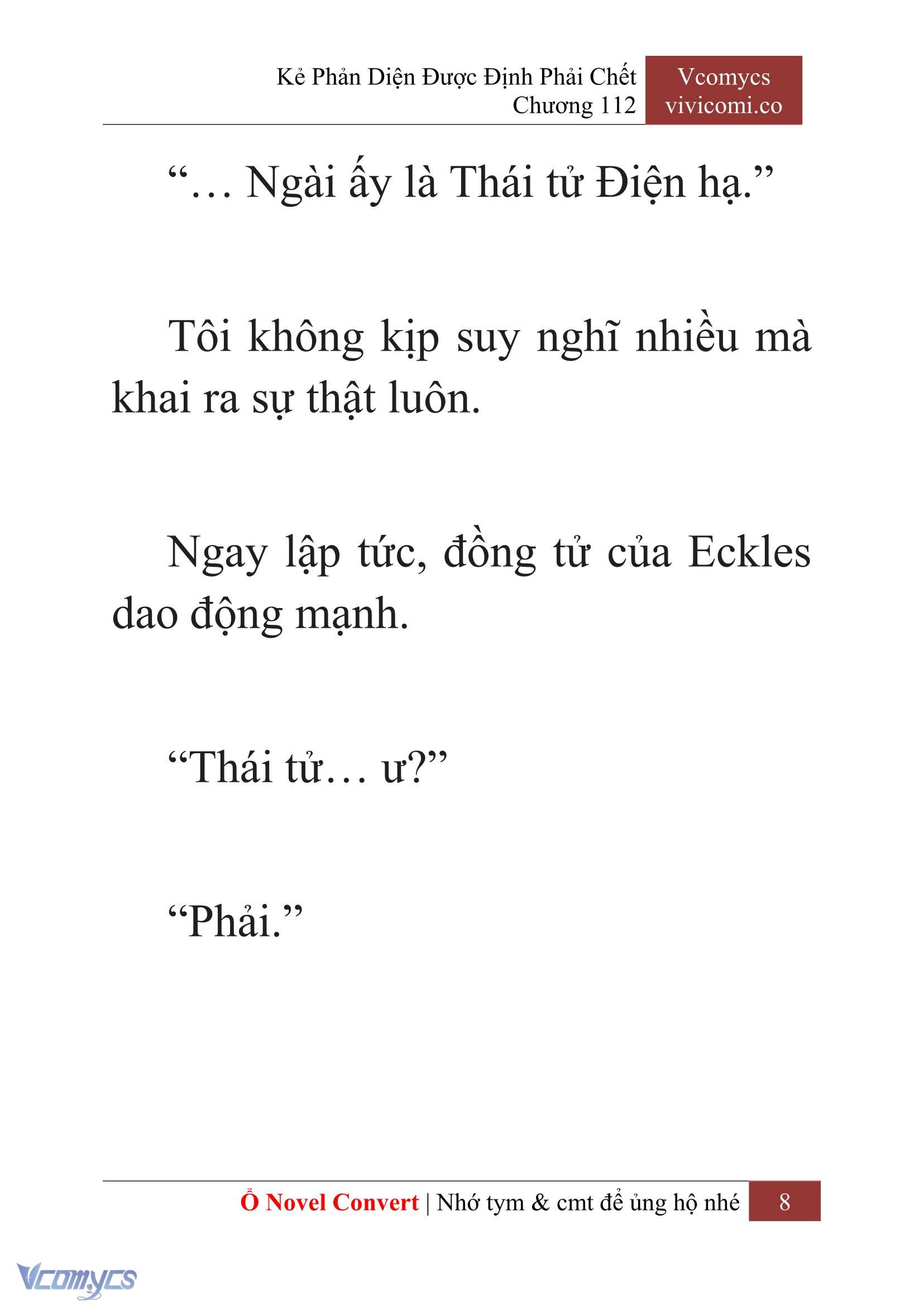 [Novel] Kẻ Phản Diện Được Định Phải Chết Chap 112 - Trang 2