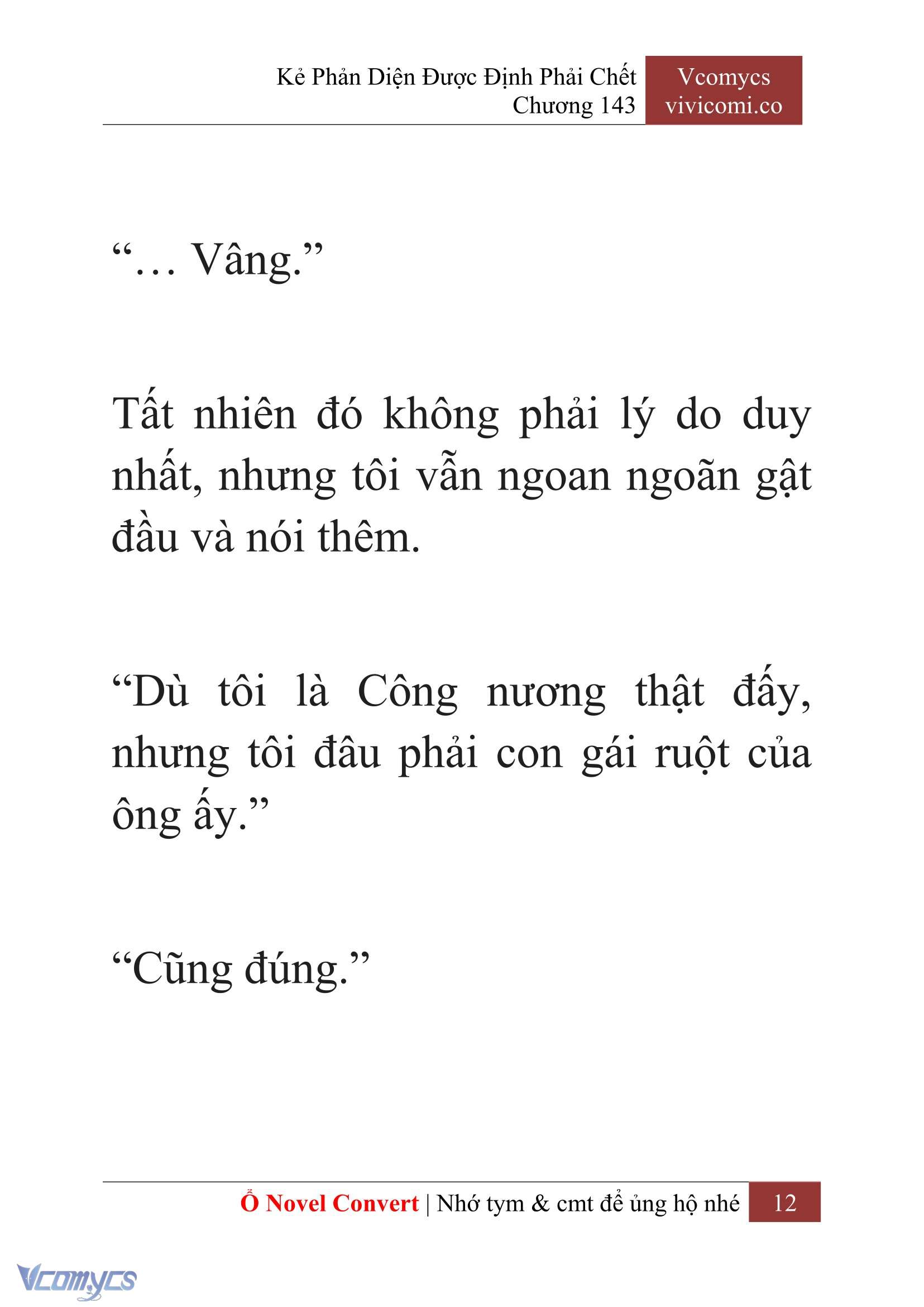 [Novel] Kẻ Phản Diện Được Định Phải Chết Chap 143 - Next Chap 144