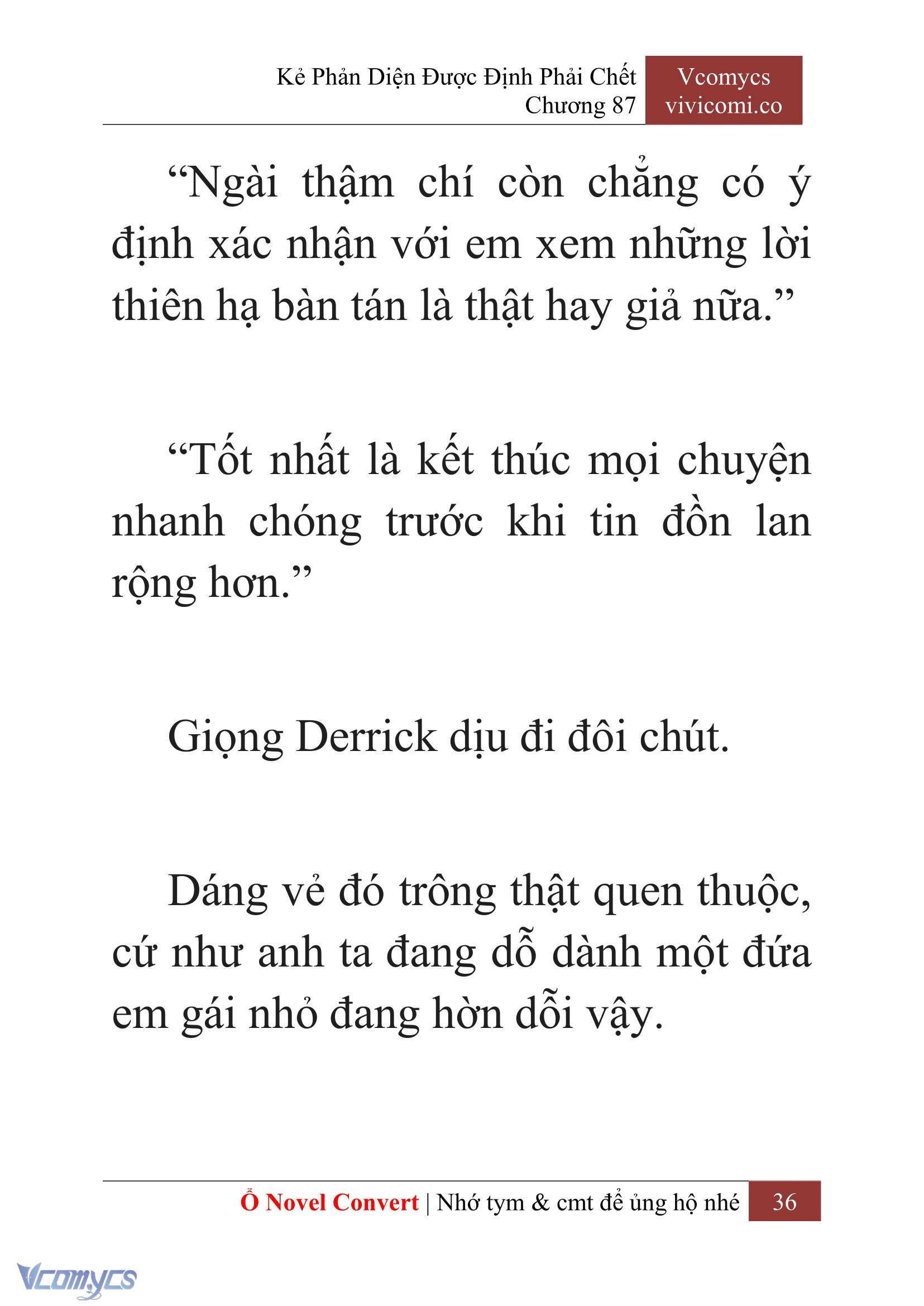 [Novel] Kẻ Phản Diện Được Định Phải Chết Chap 87 - Next Chap 88