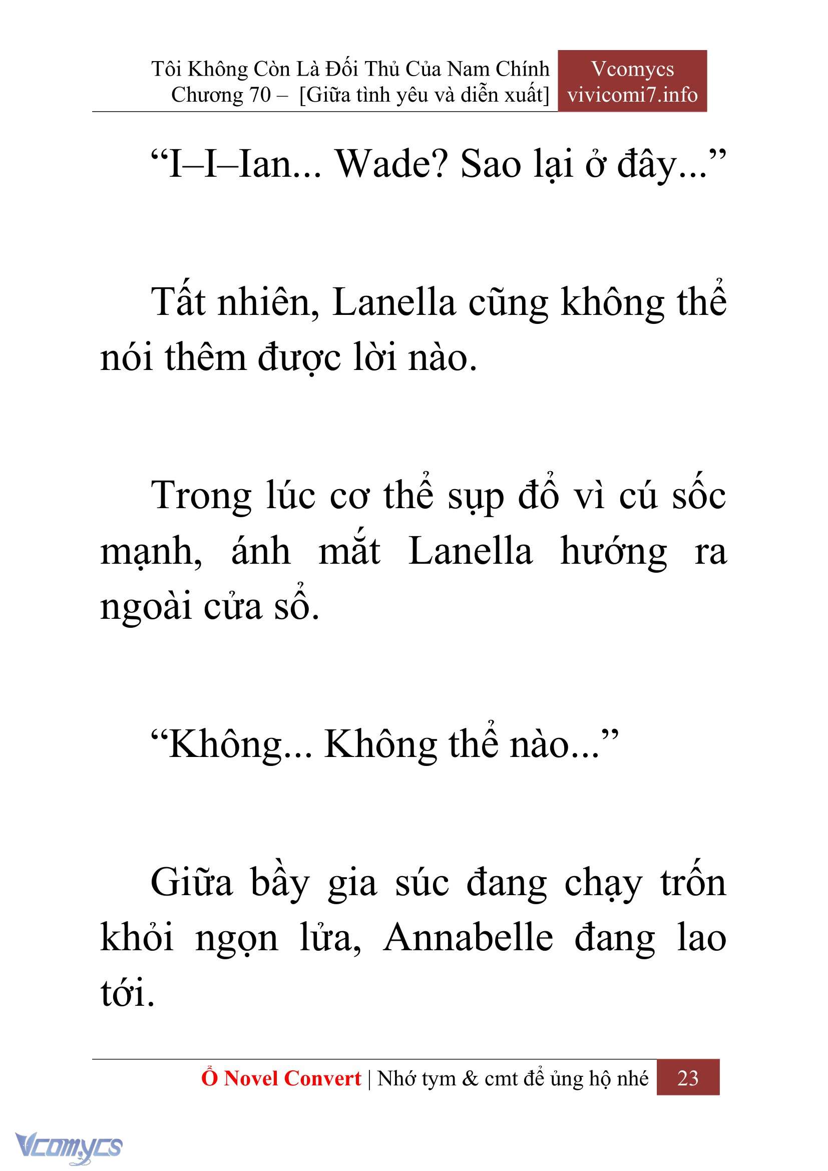 [Novel] Tôi Không Còn Là Đối Thủ Của Nam Chính Chap 70 - Trang 2