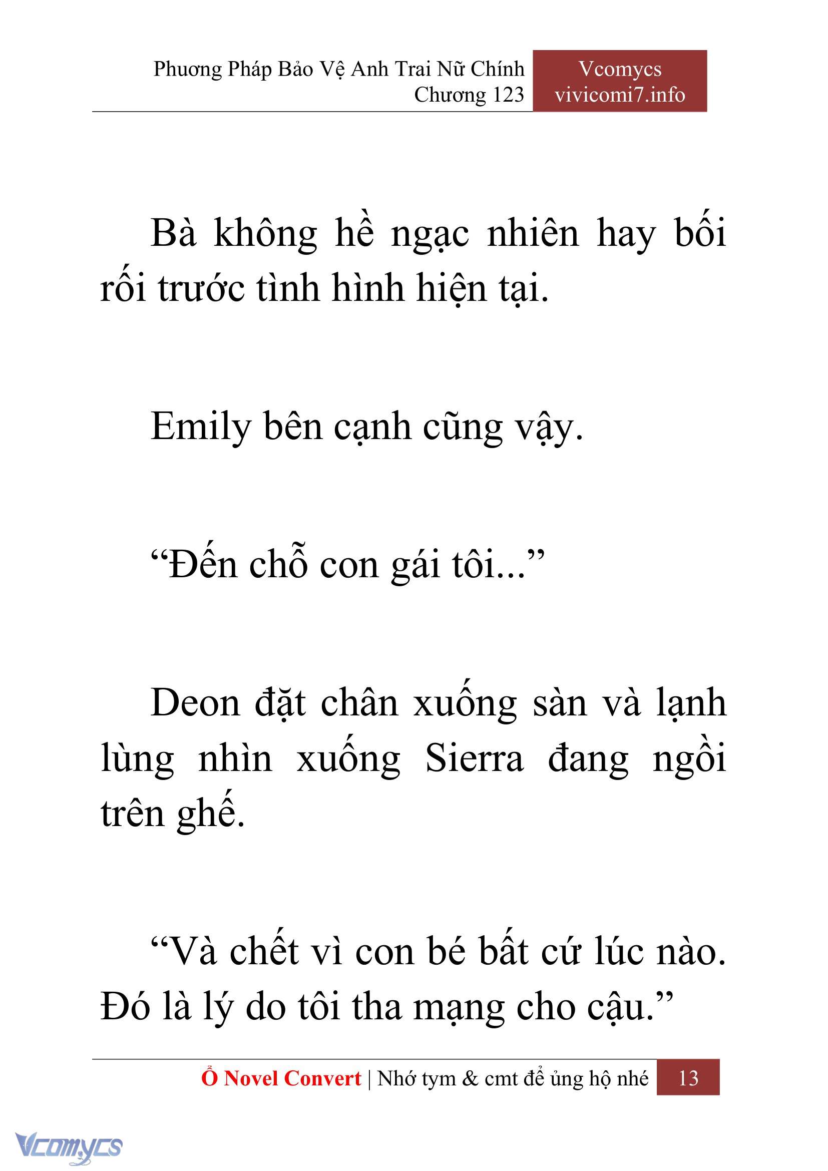 [Novel] Phương Pháp Bảo Vệ Anh Trai Nữ Chính Chap 123 - Trang 2