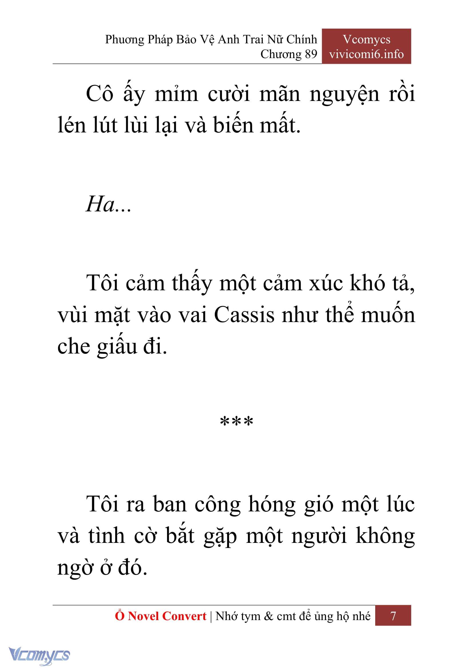 [Novel] Phương Pháp Bảo Vệ Anh Trai Nữ Chính Chap 89 - Trang 2