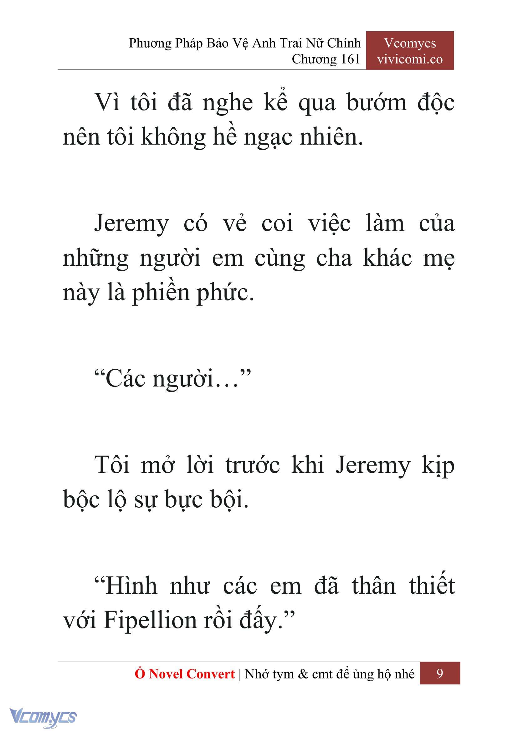 [Novel] Phương Pháp Bảo Vệ Anh Trai Nữ Chính Chap 161 - Trang 2