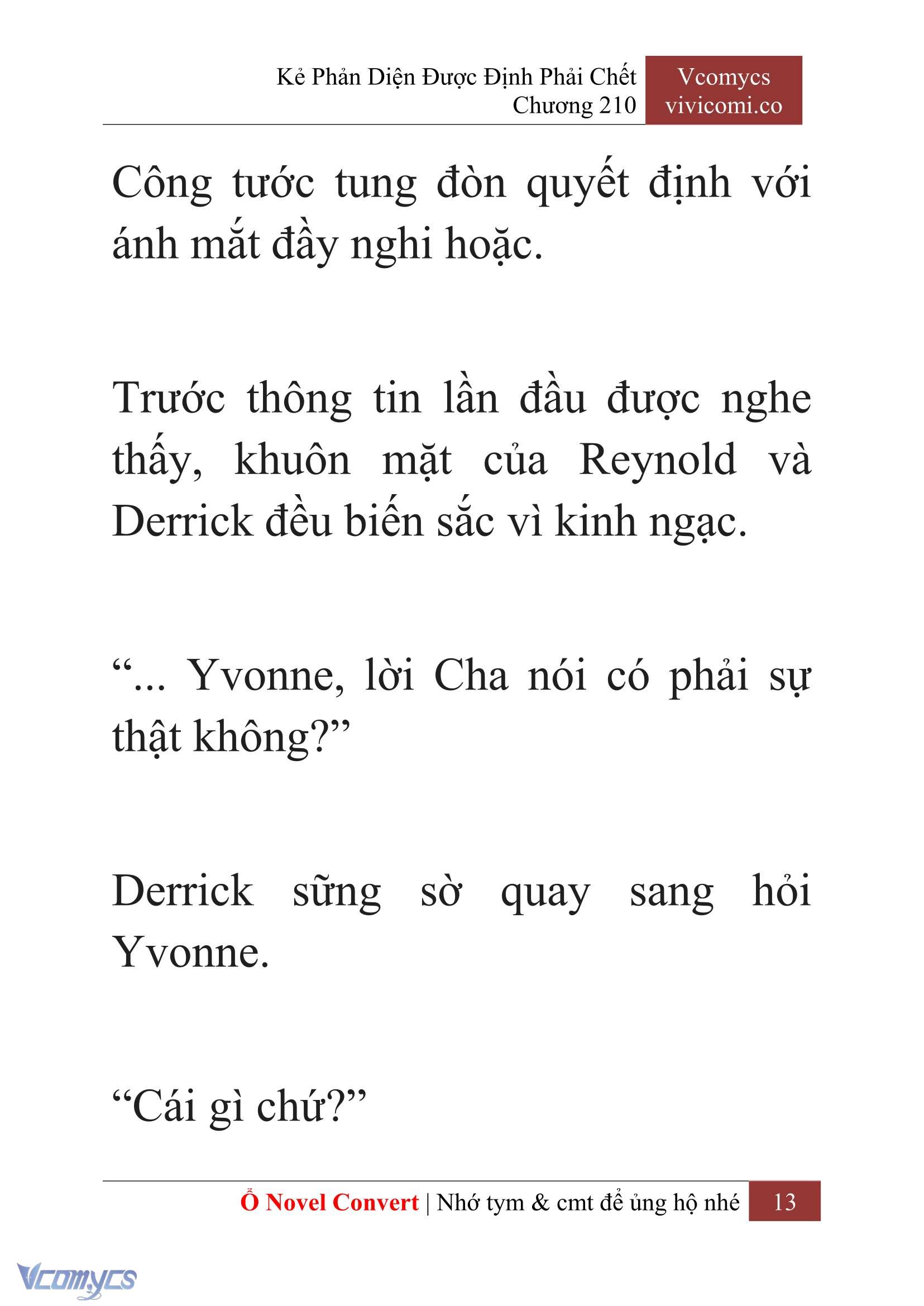 [Novel] Kẻ Phản Diện Được Định Phải Chết Chap 210 - Trang 2