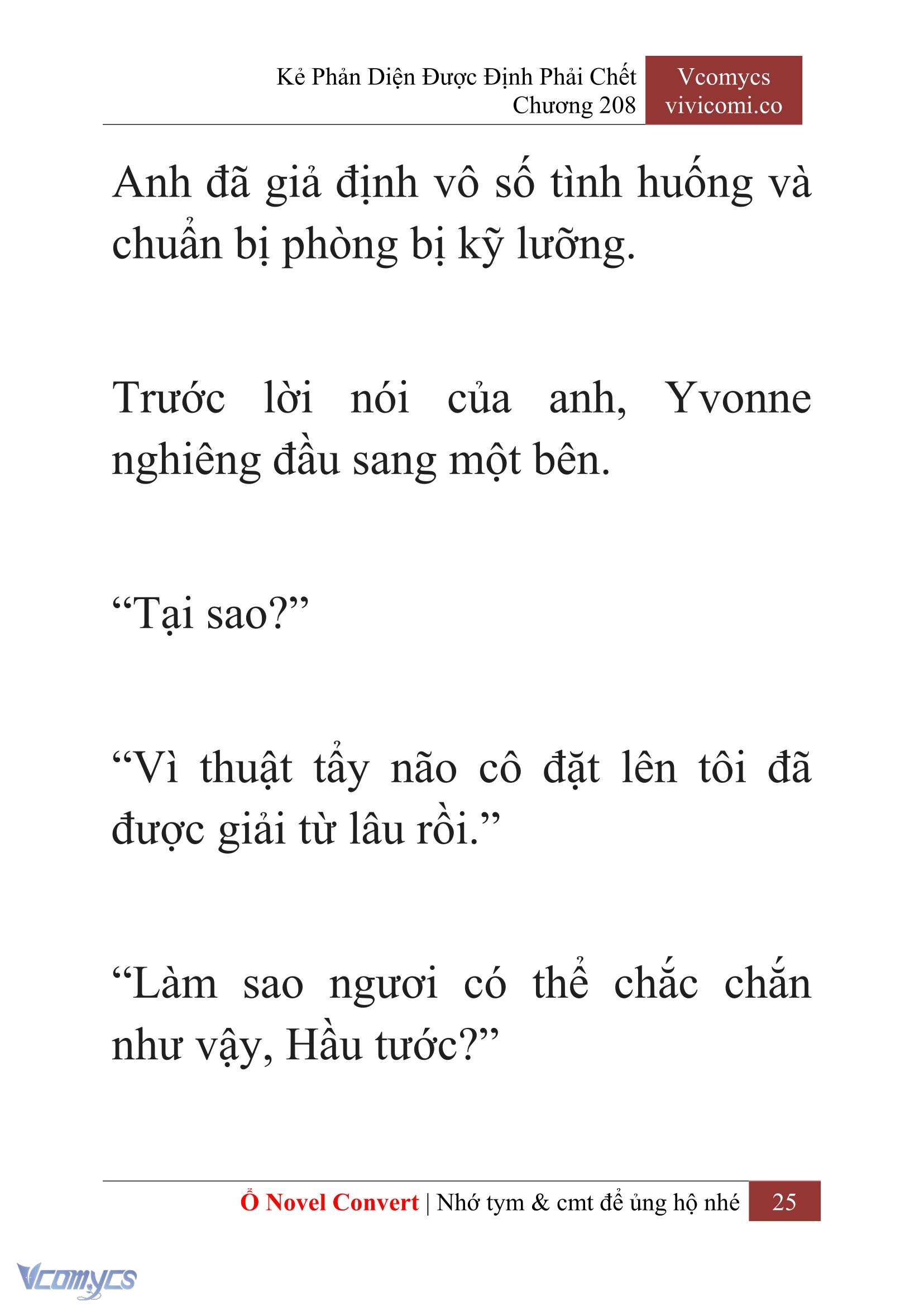 [Novel] Kẻ Phản Diện Được Định Phải Chết Chap 208 - Next Chap 209